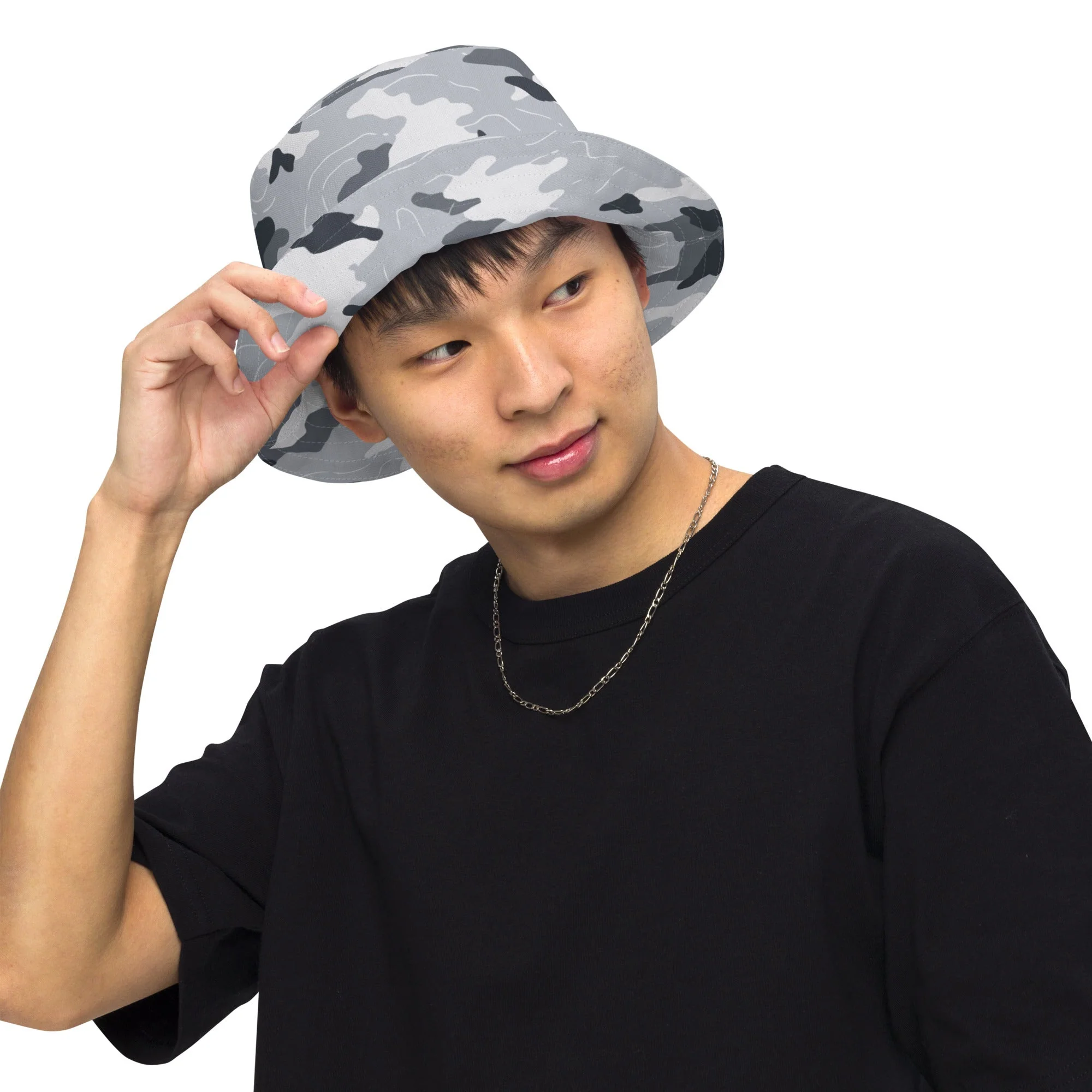 Frozen Tundra Topo CAMO Reversible Bucket Hat - Image 2