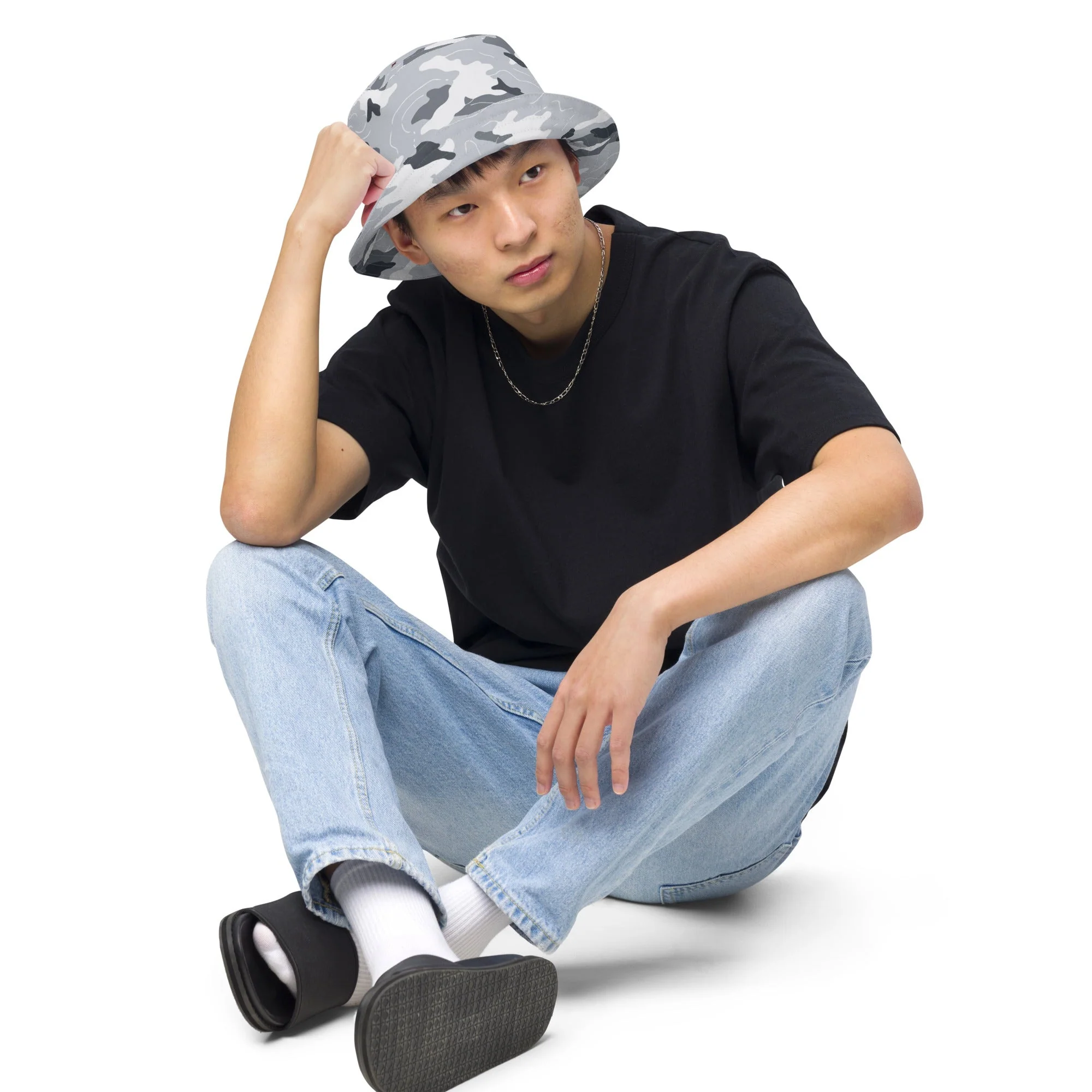 Frozen Tundra Topo CAMO Reversible Bucket Hat - Image 5