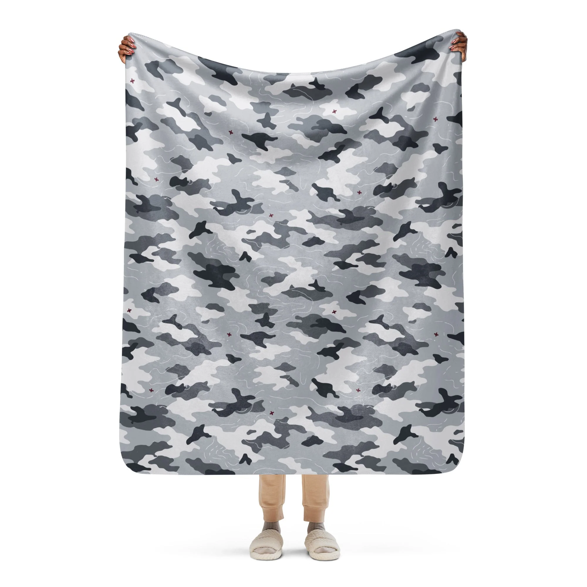 Frozen Tundra Topo CAMO Sherpa Blanket - Image 3