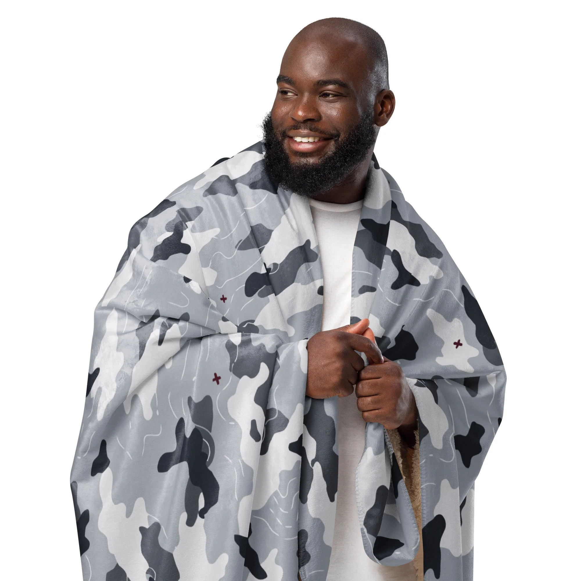 Frozen Tundra Topo CAMO Sherpa Blanket - Image 8