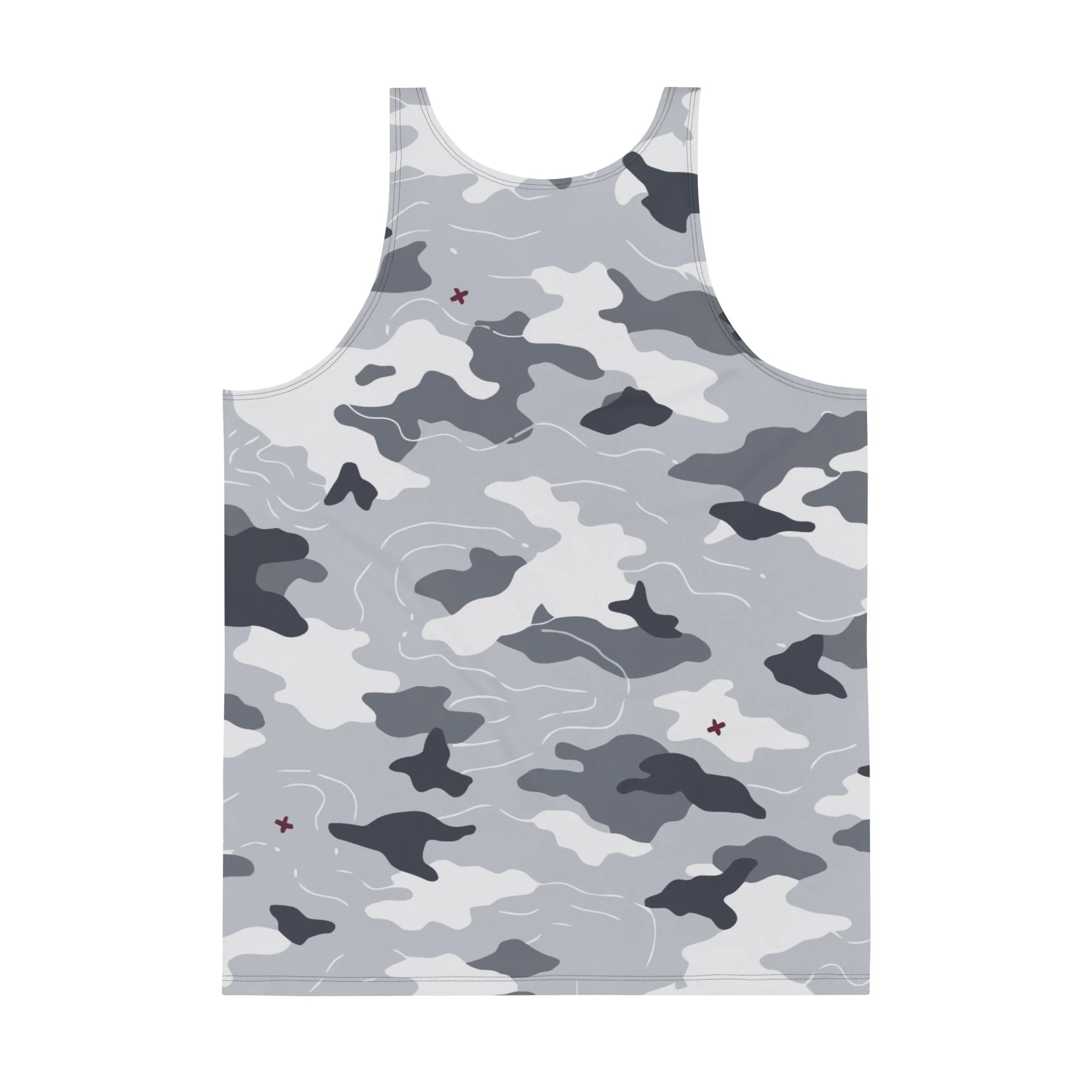 Frozen Tundra Topo CAMO Unisex Tank Top - Image 3