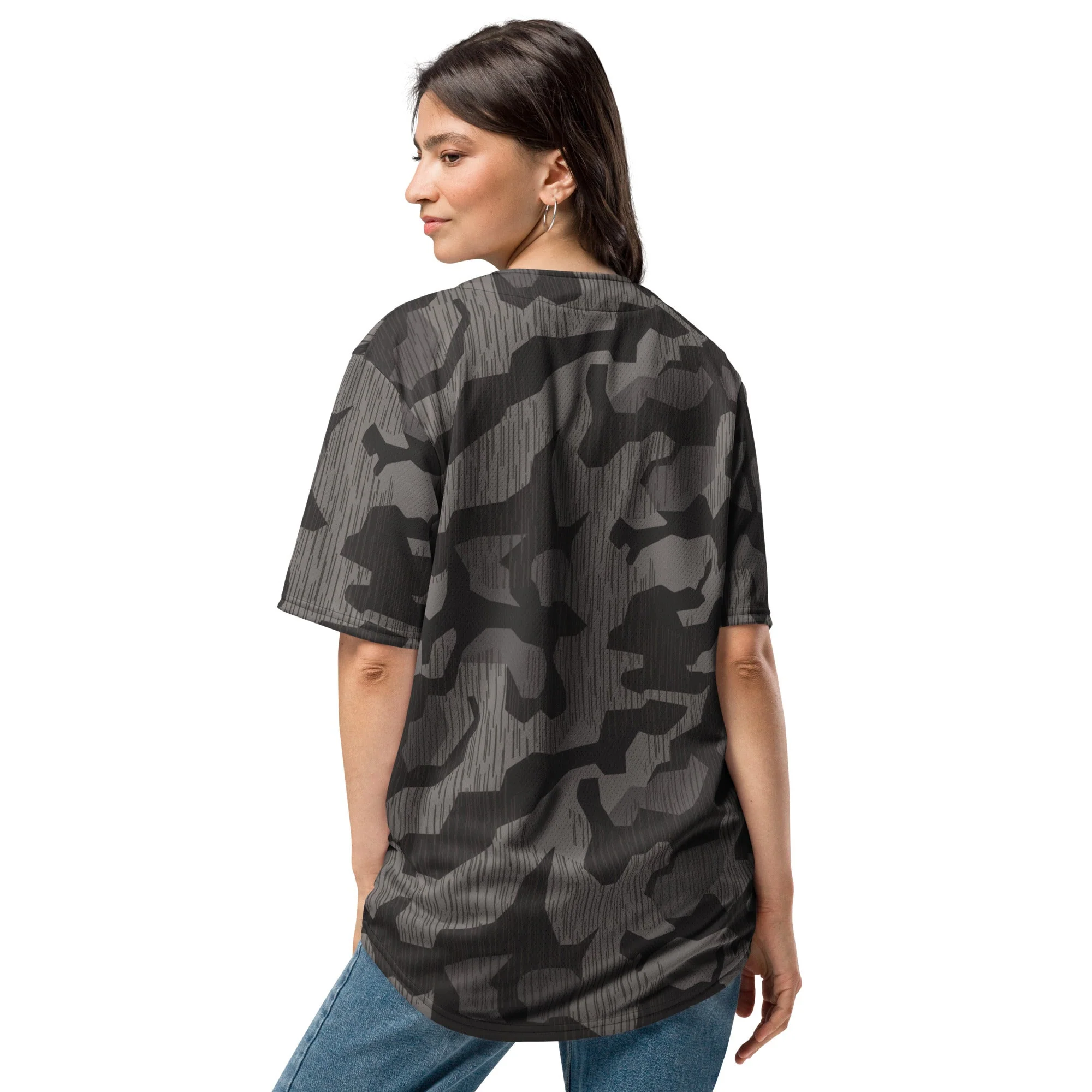 German Black Forest Splinter CAMO Unisex Baseball Jersey - Image 11