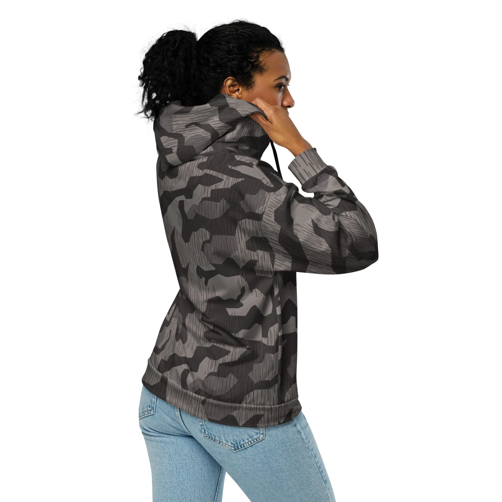 German Black Forest Splinter CAMO Unisex Zip Hoodie - Image 11