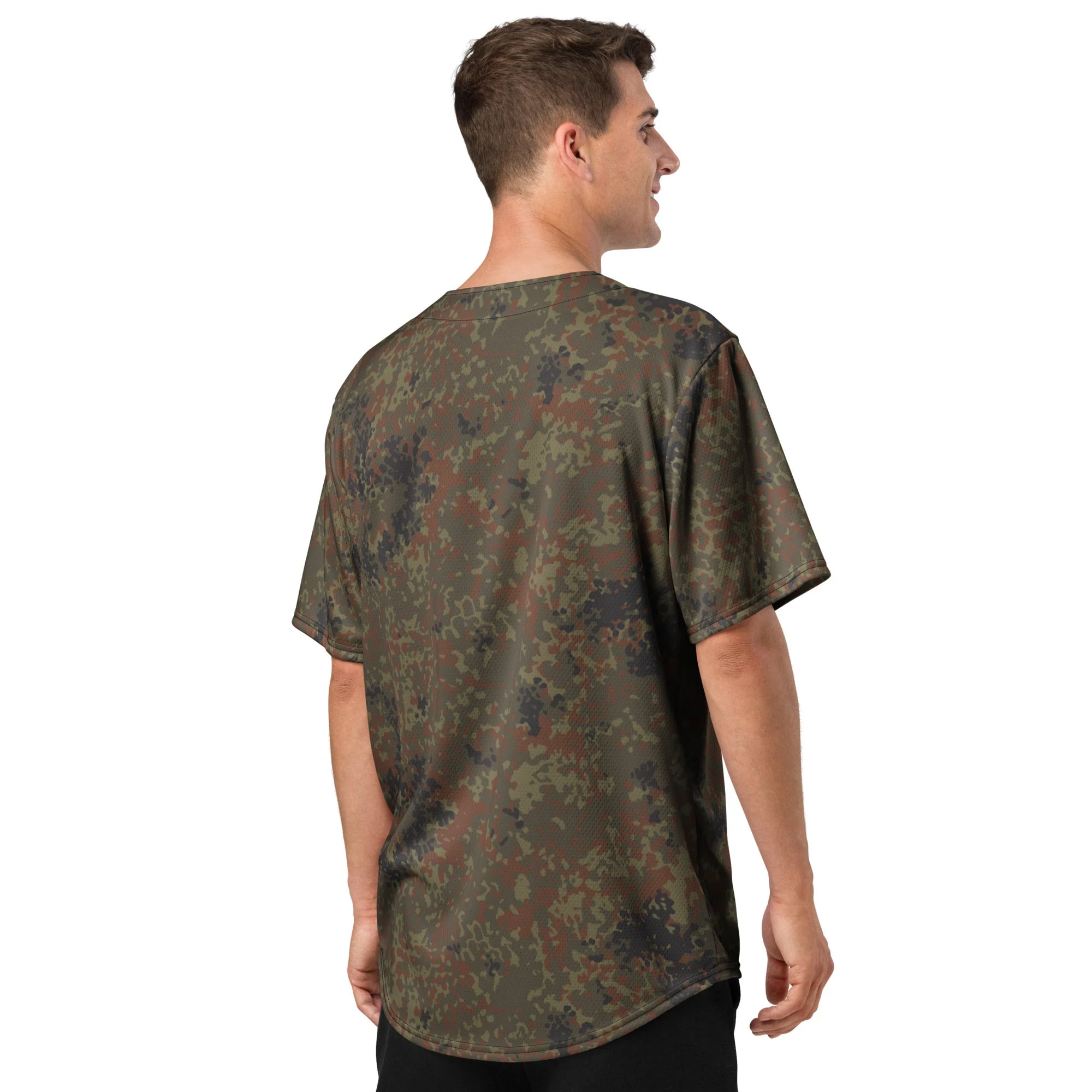 German Flecktarn CAMO Unisex Baseball Jersey - Image 10