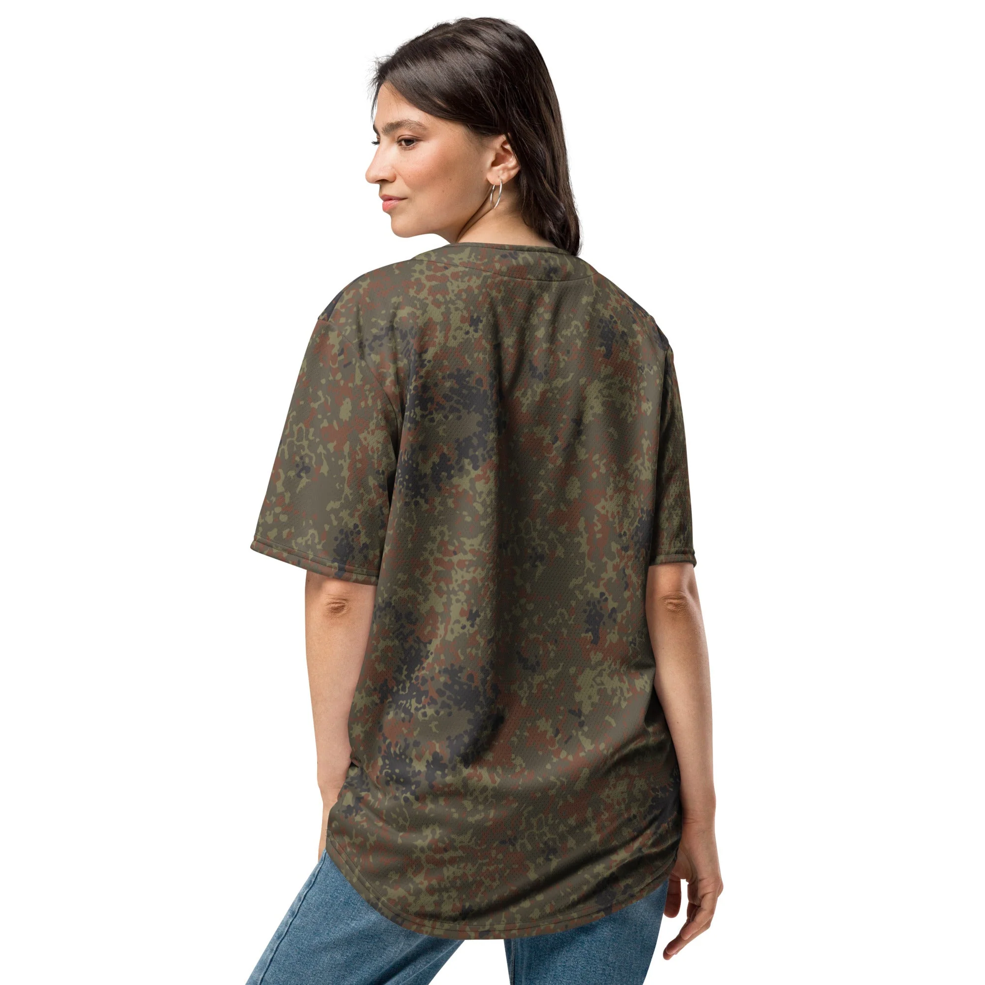 German Flecktarn CAMO Unisex Baseball Jersey - Image 14