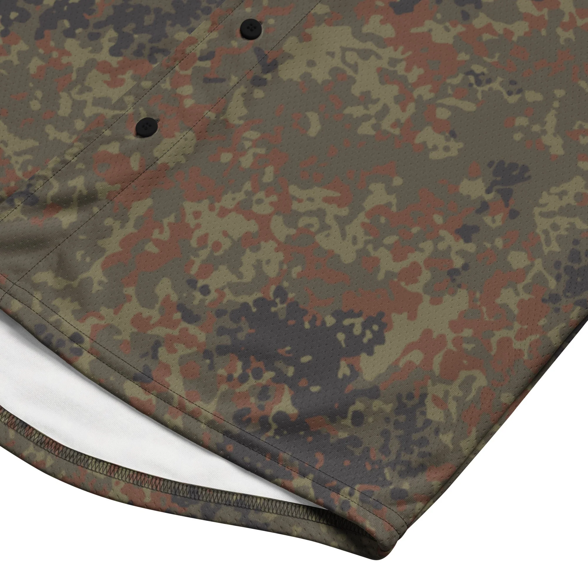 German Flecktarn CAMO Unisex Baseball Jersey - Image 6