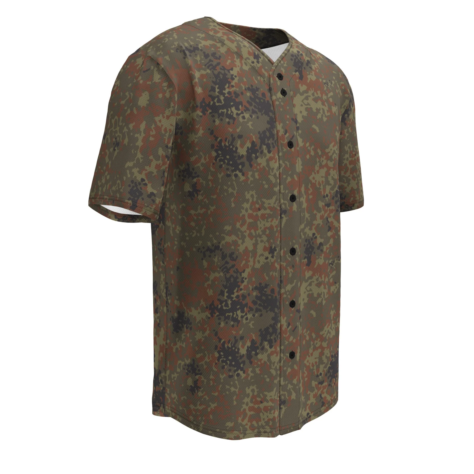 German Flecktarn CAMO Unisex Baseball Jersey - Image 9