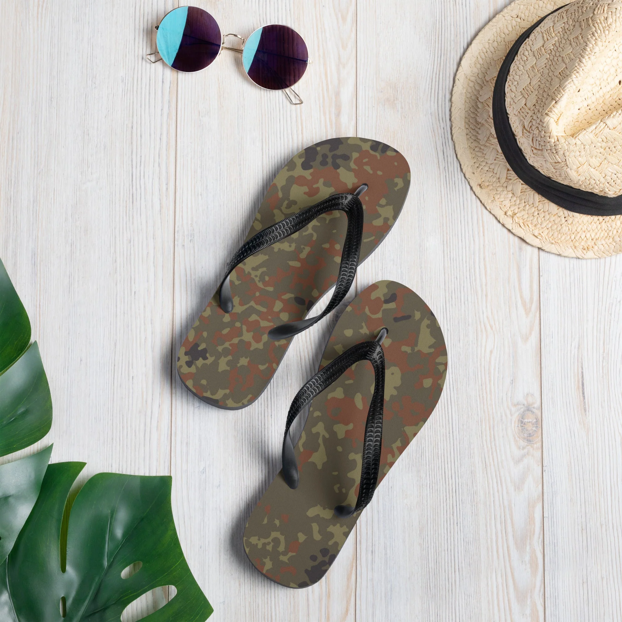 German Flecktarn CAMO Flip-Flops