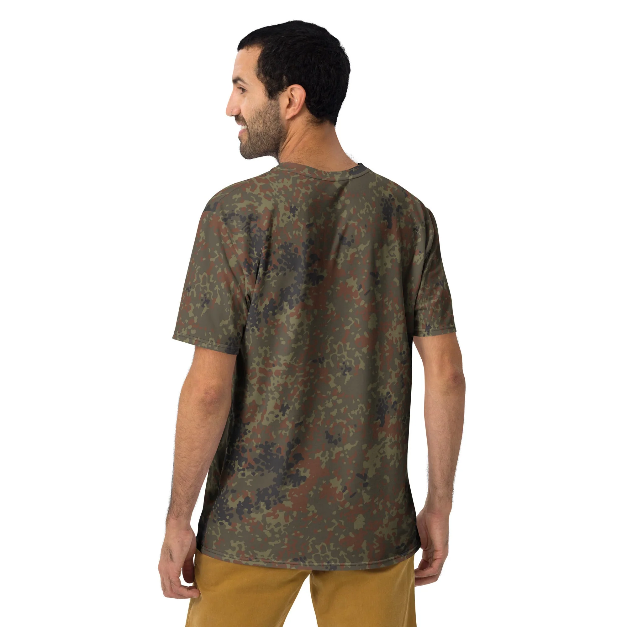 German Flecktarn CAMO Mens T-Shirt - Image 4