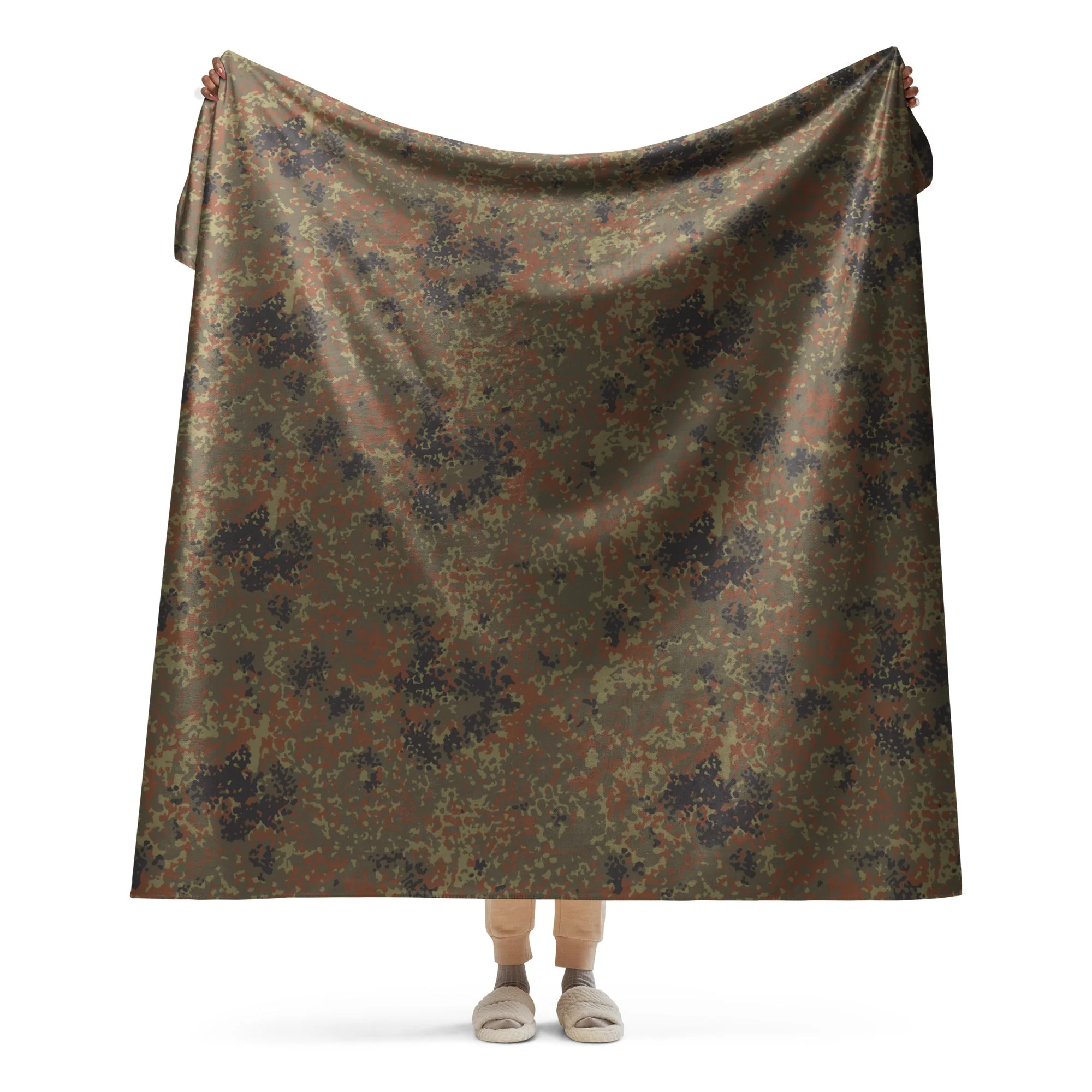 German Flecktarn CAMO Sherpa Blanket