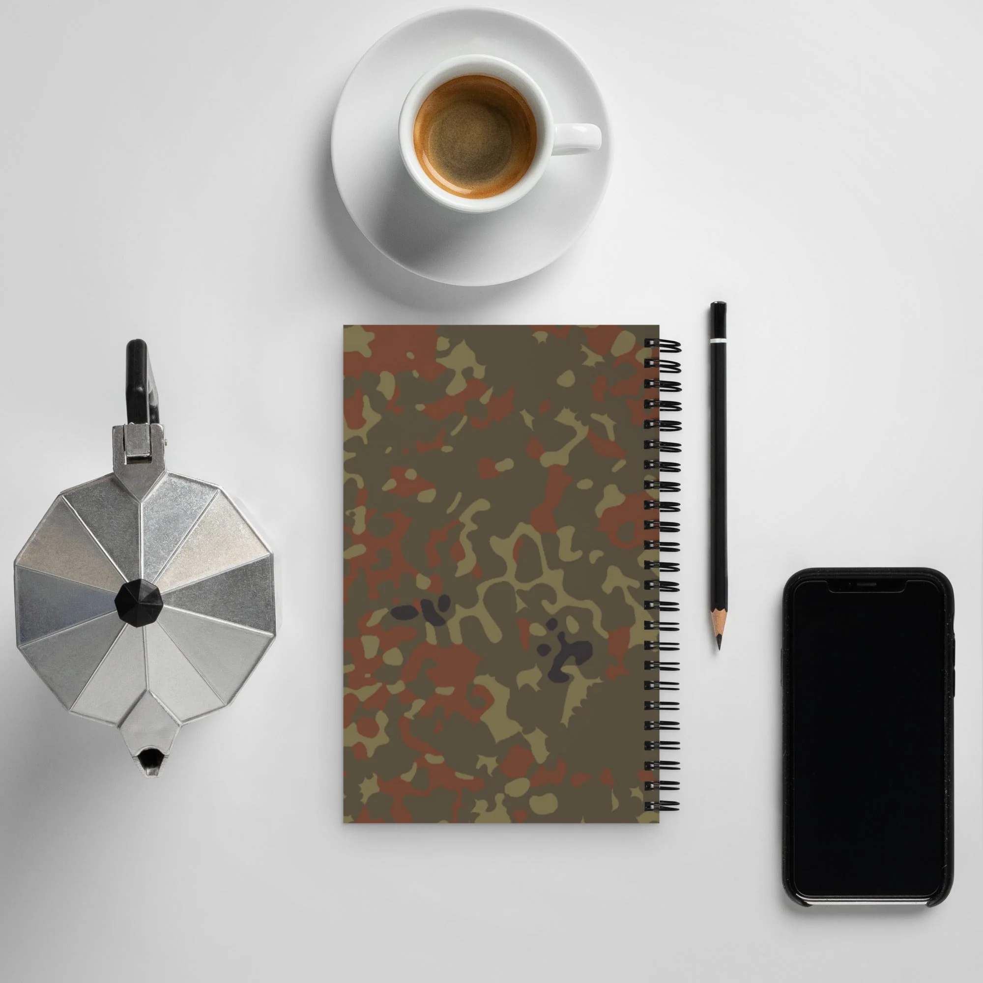 German Flecktarn CAMO Spiral Notebook - Image 2