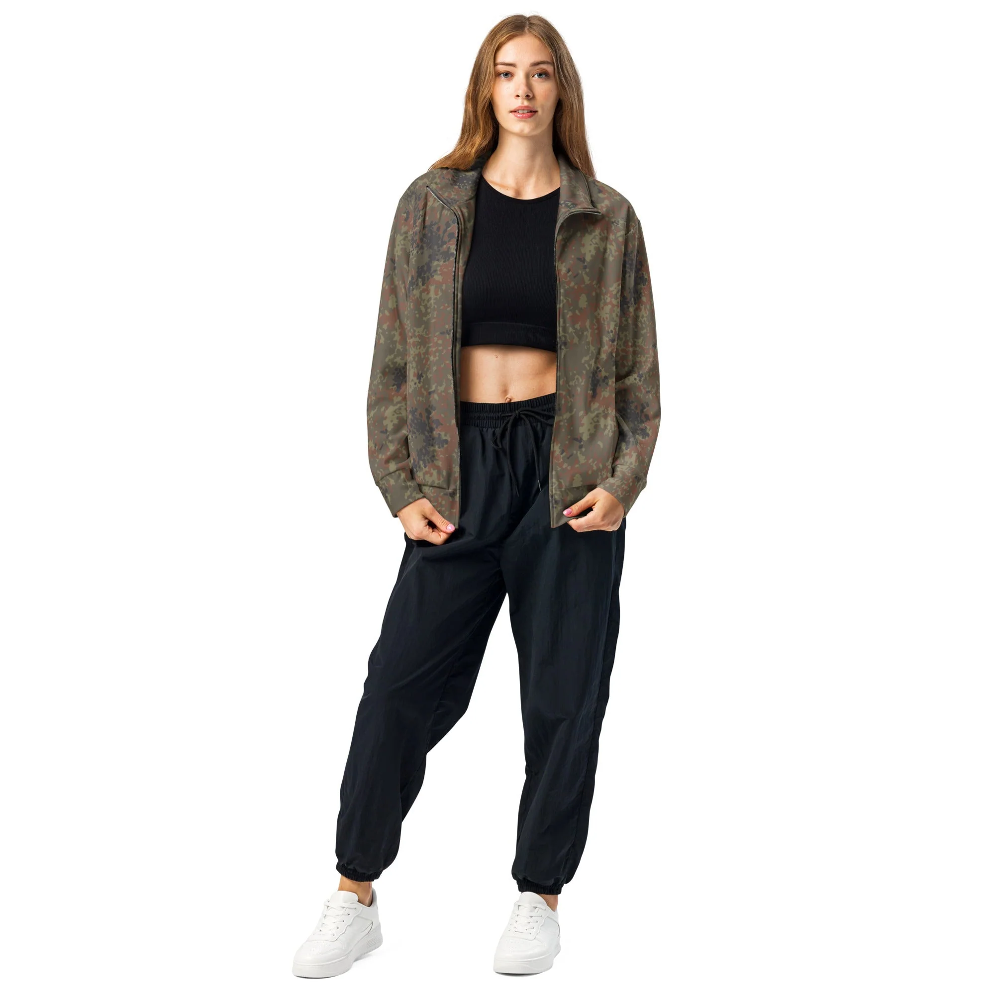 German Flecktarn CAMO Unisex Track Jacket - Image 10