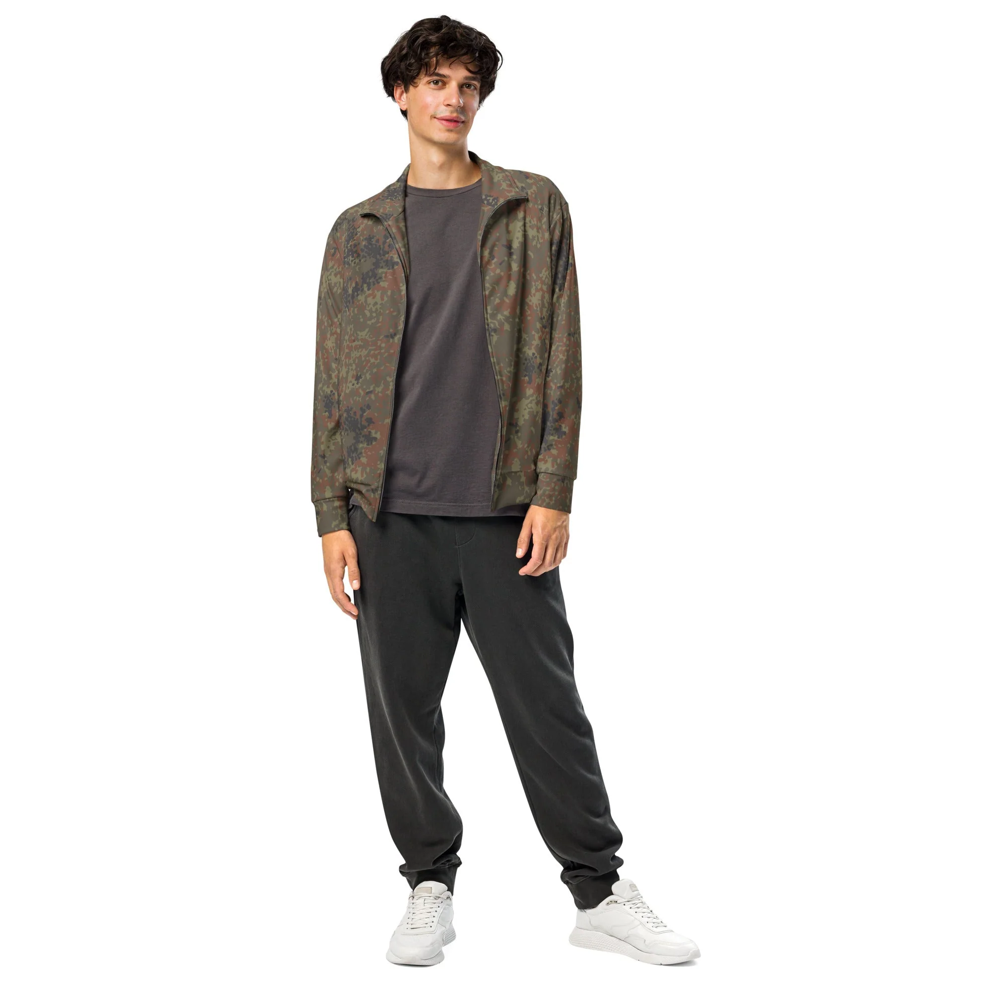 German Flecktarn CAMO Unisex Track Jacket - Image 8