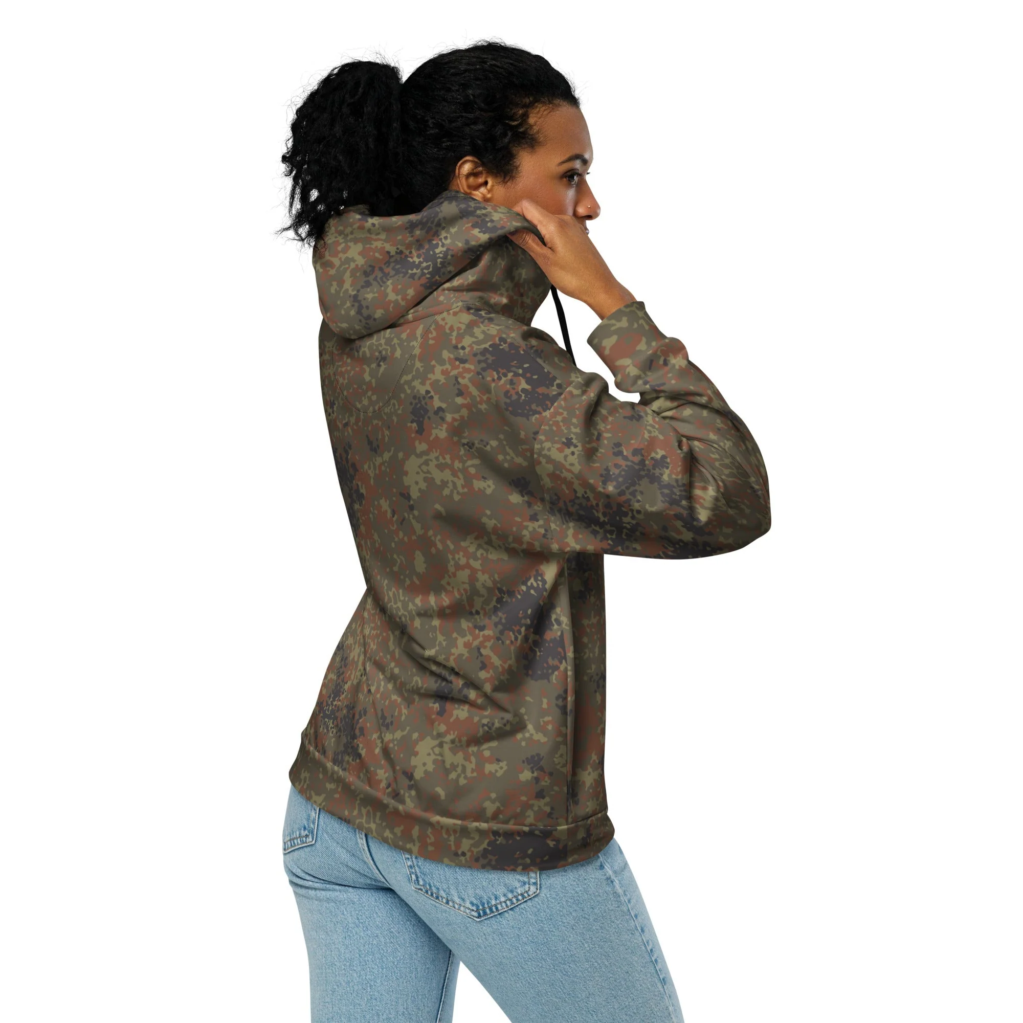 German Flecktarn CAMO Unisex Zip Hoodie - Image 5