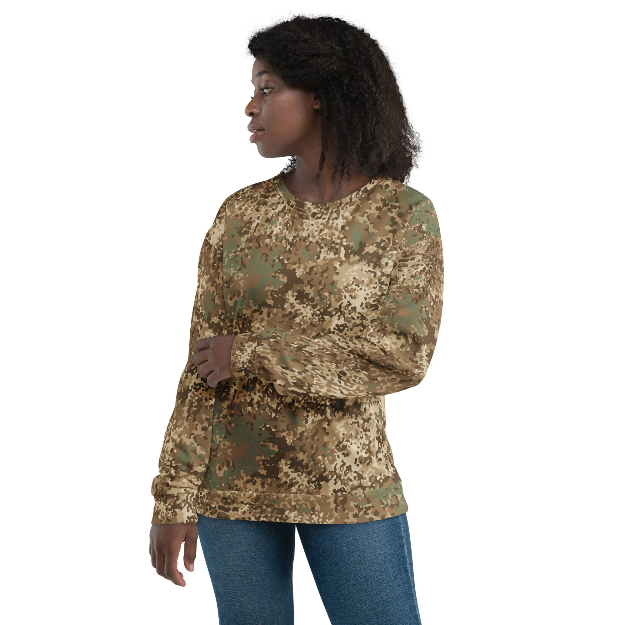 German Flecktarn Desert CAMO Unisex Sweatshirt - Image 6