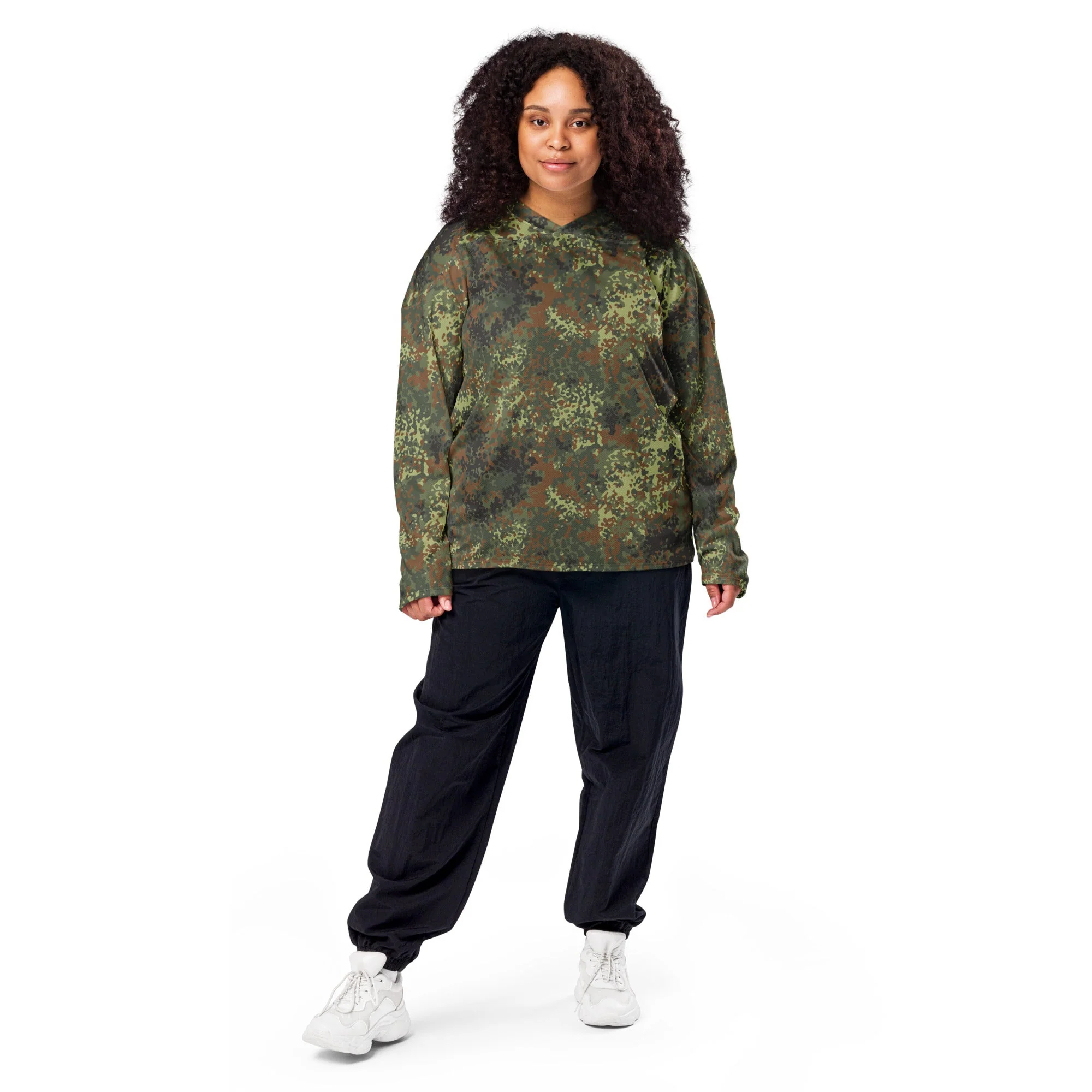 German Flecktarn Spring CAMO Unisex Hockey Fan Jersey - Image 12