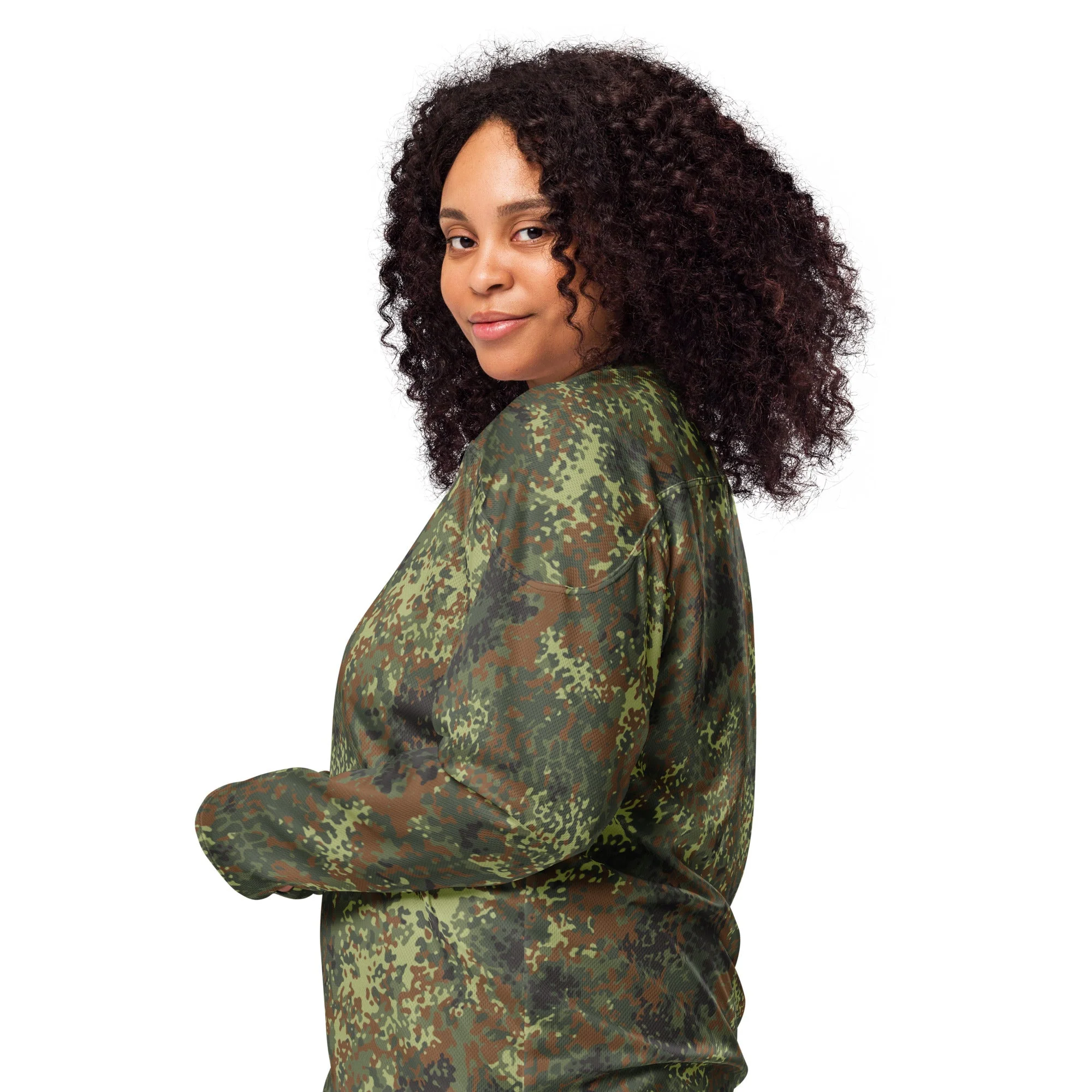 German Flecktarn Spring CAMO Unisex Hockey Fan Jersey - Image 16