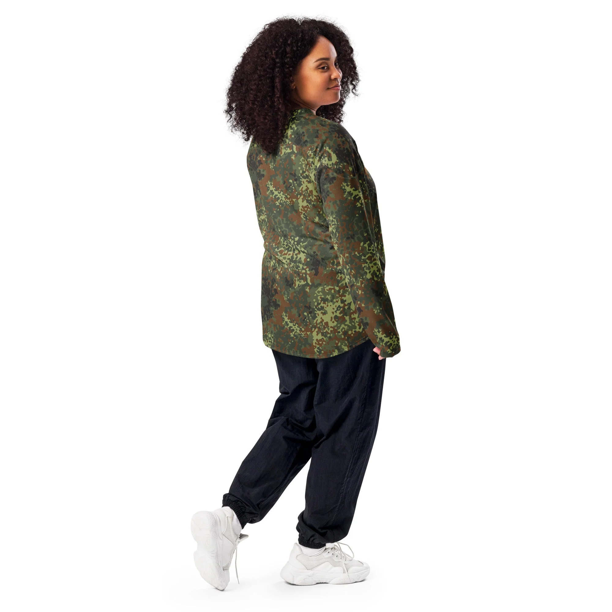 German Flecktarn Spring CAMO Unisex Hockey Fan Jersey - Image 2
