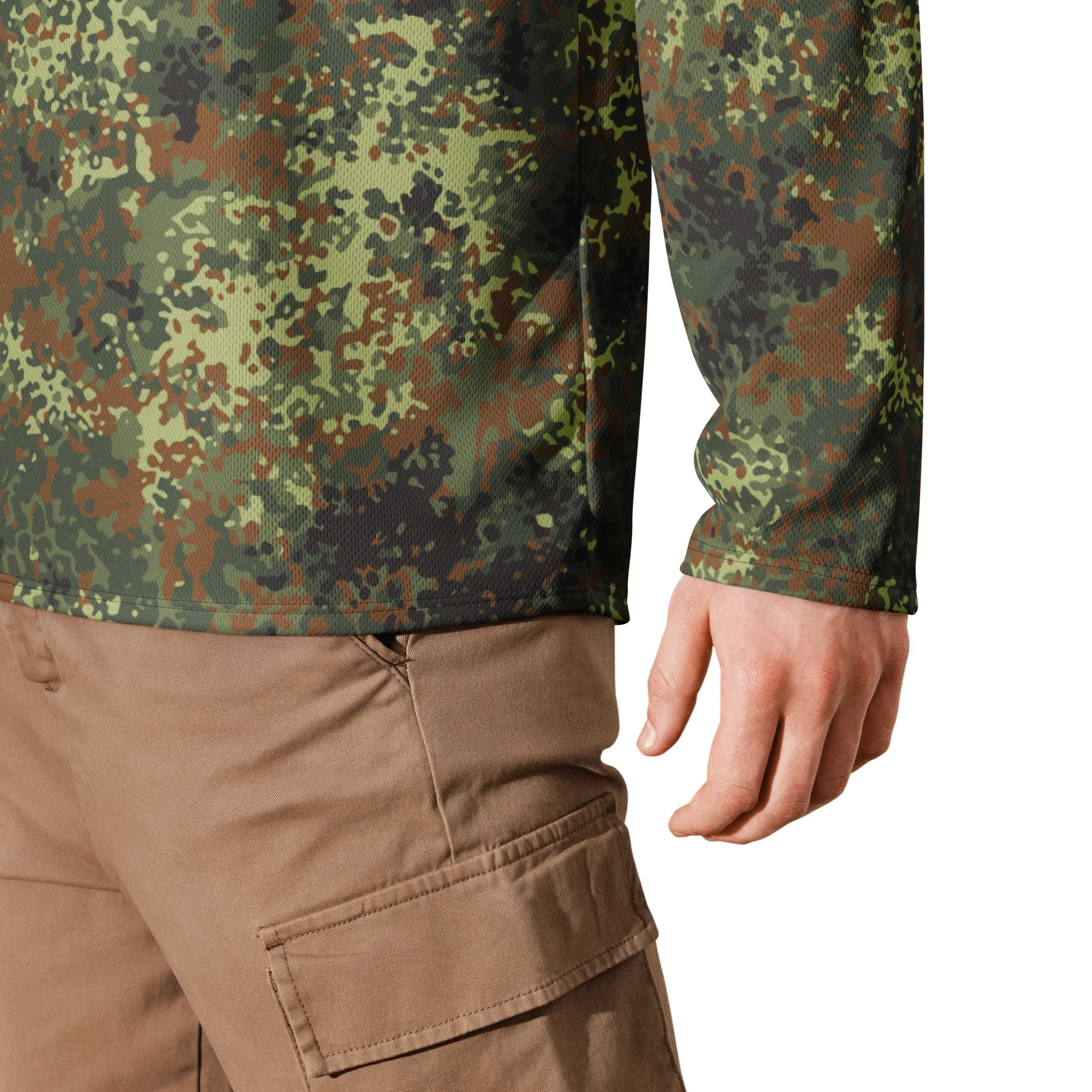German Flecktarn Spring CAMO Unisex Hockey Fan Jersey - Image 4