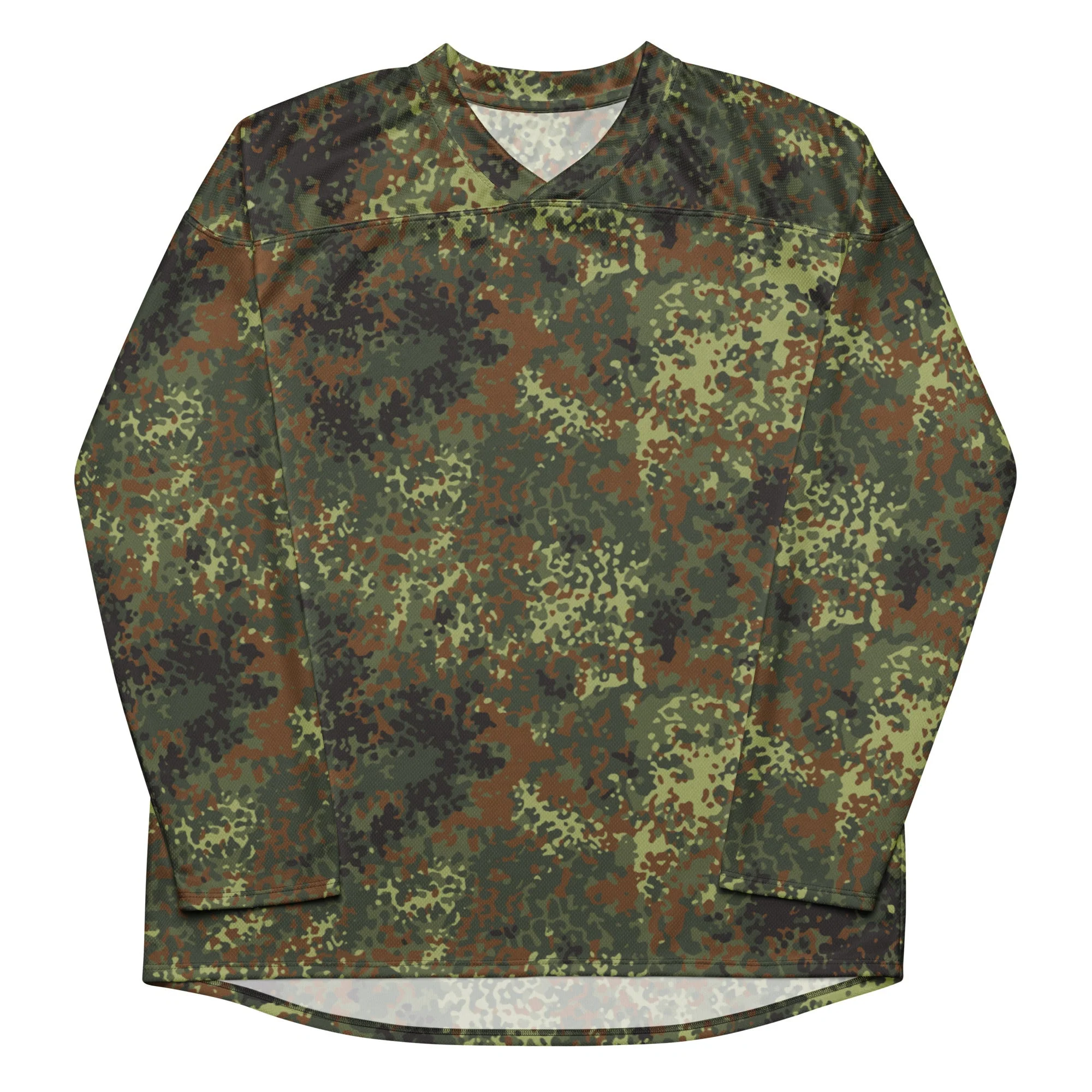German Flecktarn Spring CAMO Unisex Hockey Fan Jersey - Image 7