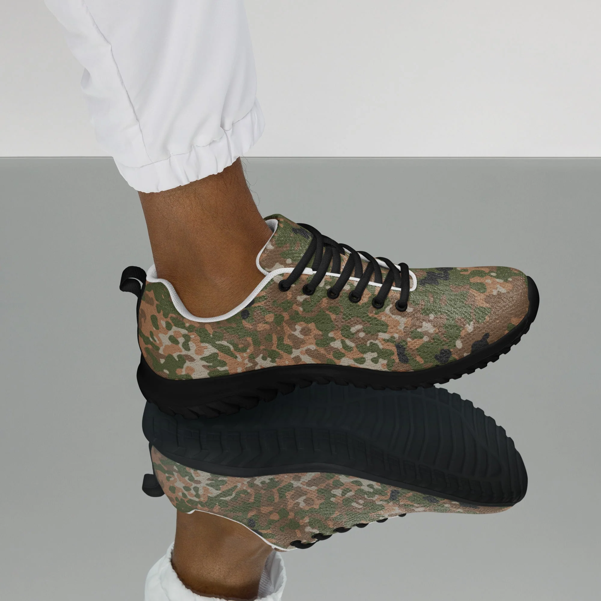 German Flecktarn Multi-terrain CAMO Mens Athletic Shoes - Image 4