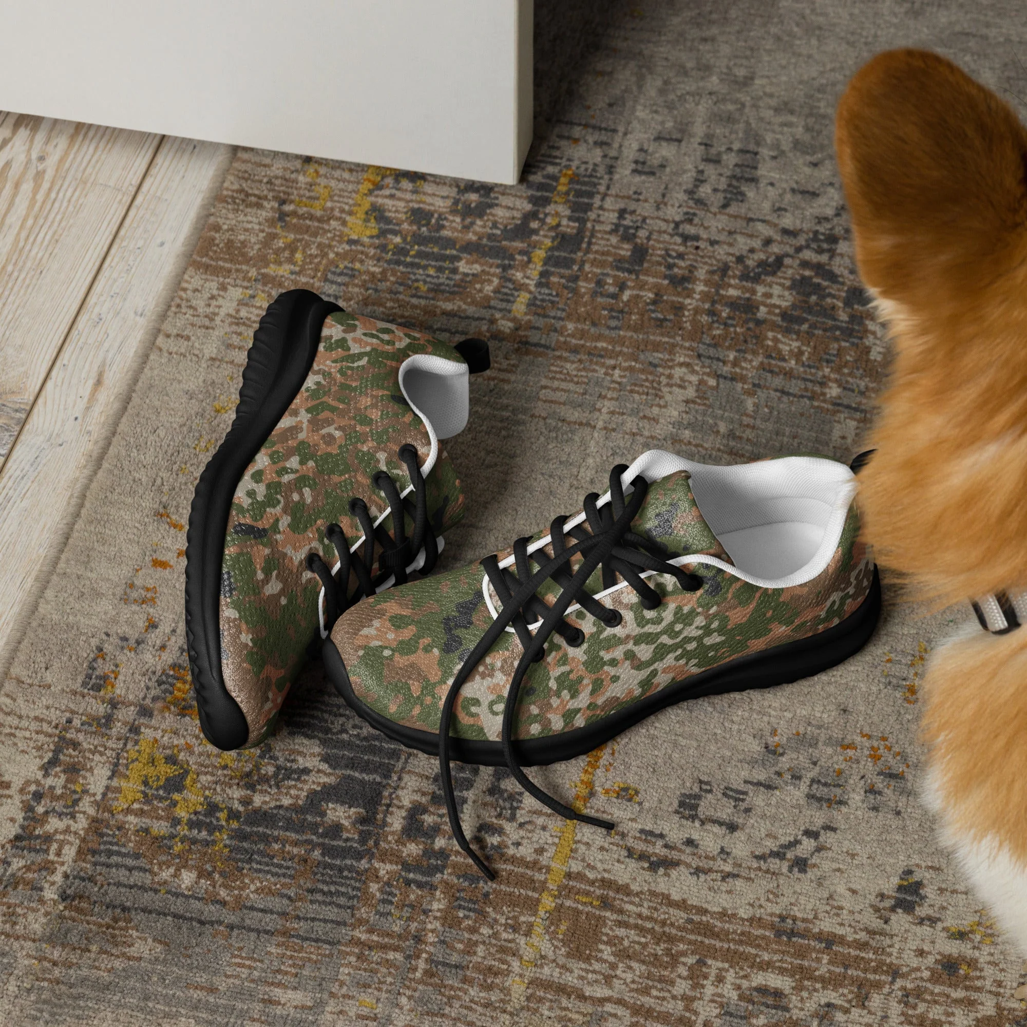 German Flecktarn Multi-terrain CAMO Mens Athletic Shoes - Image 7