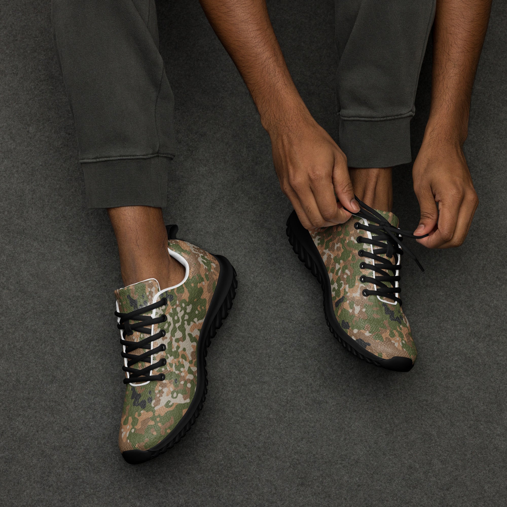 German Flecktarn Multi-terrain CAMO Mens Athletic Shoes - Image 8