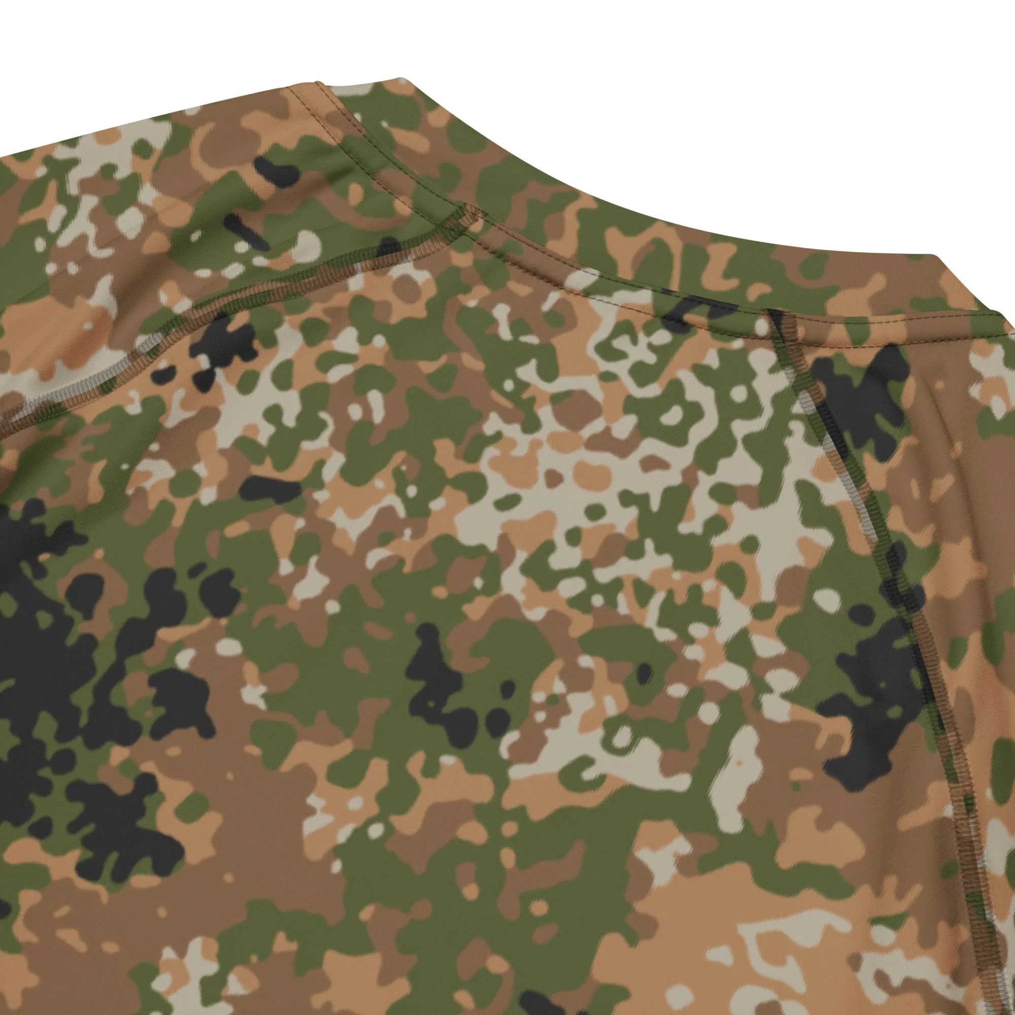 German Flecktarn Multi-terrain CAMO Mens Short-Sleeve Rash Guard - Image 9