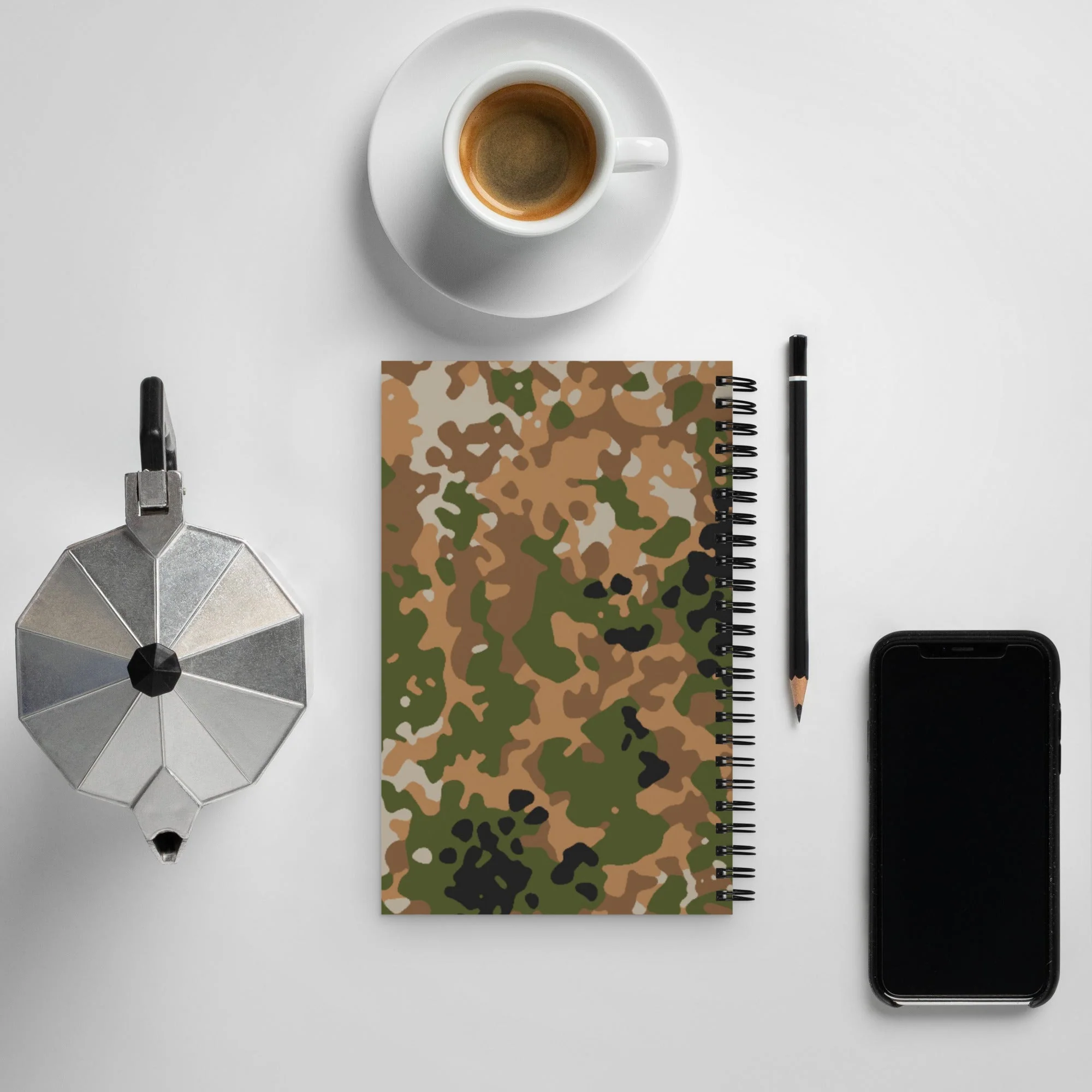 German Flecktarn Multi-terrain CAMO Spiral Notebook - Image 2