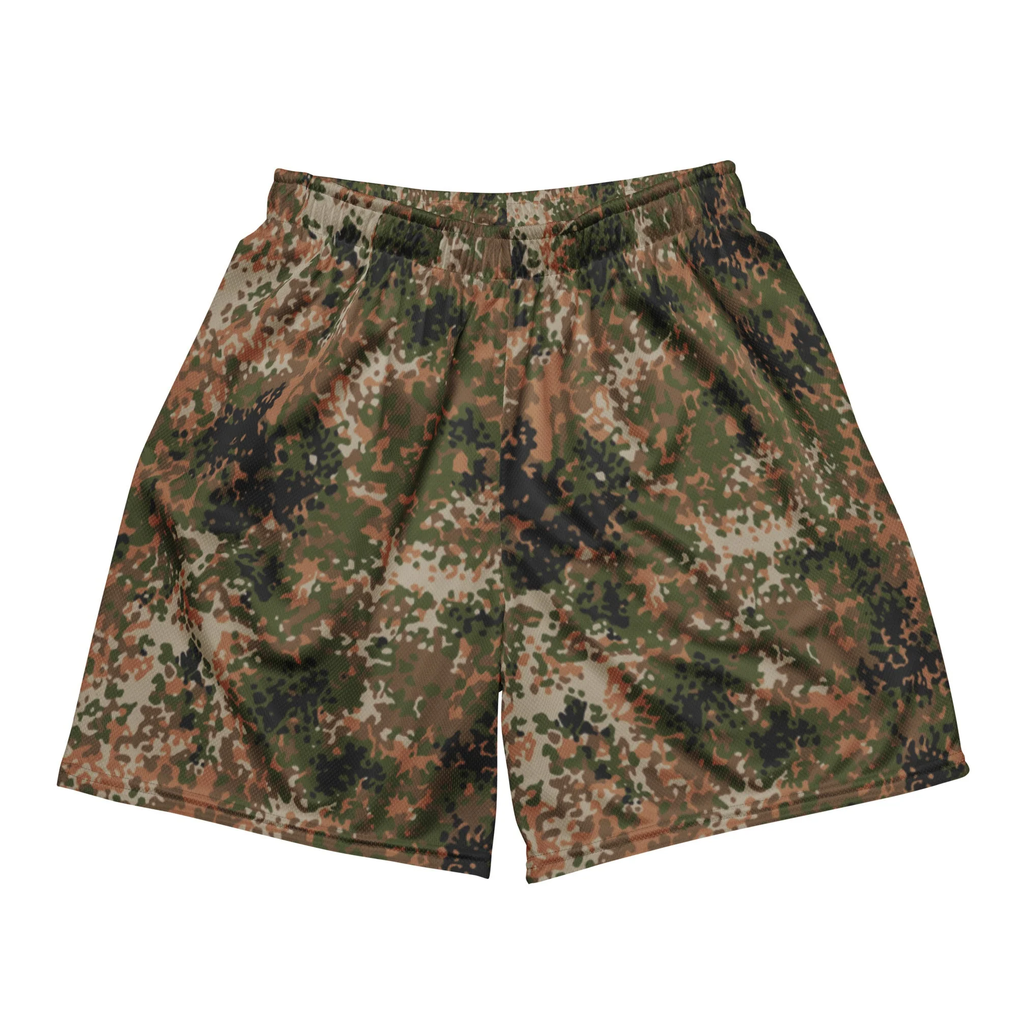 German Flecktarn Multi-terrain CAMO Unisex Mesh Shorts