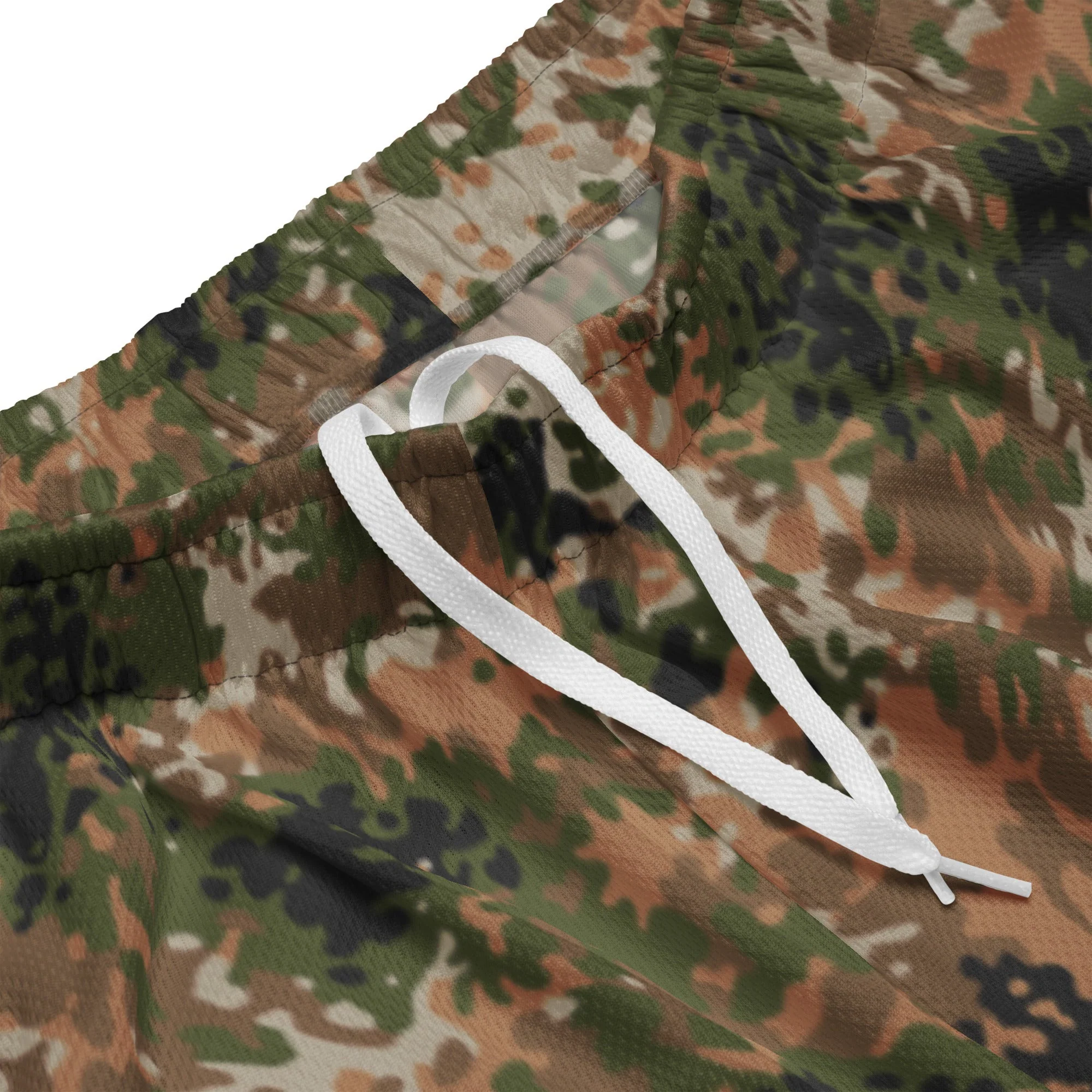 German Flecktarn Multi-terrain CAMO Unisex Mesh Shorts - Image 11