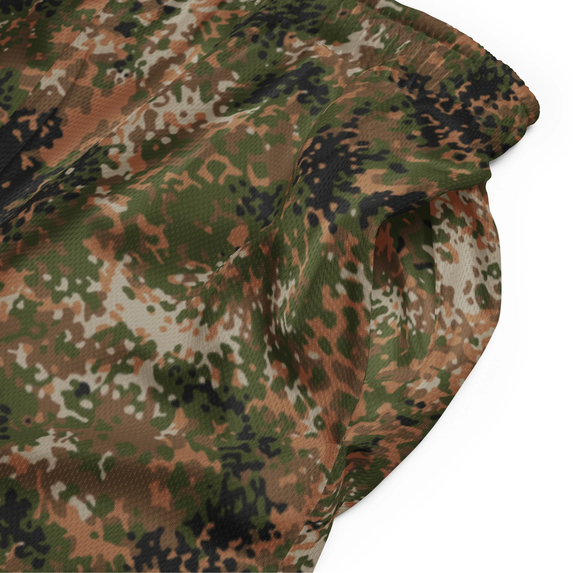 German Flecktarn Multi-terrain CAMO Unisex Mesh Shorts - Image 18