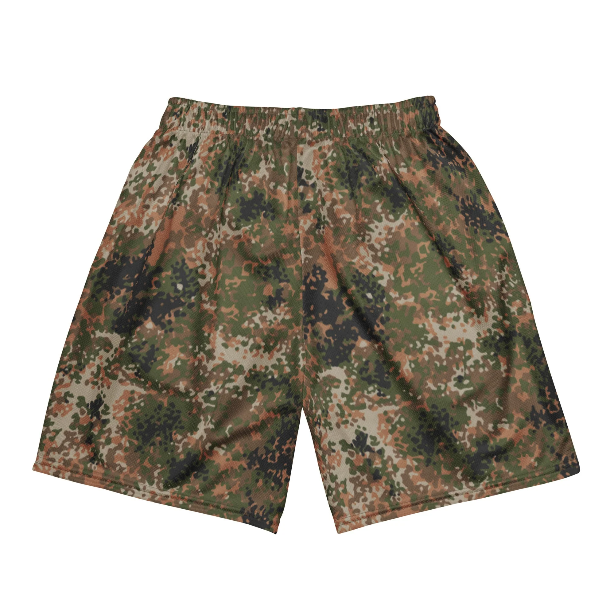 German Flecktarn Multi-terrain CAMO Unisex Mesh Shorts - Image 3