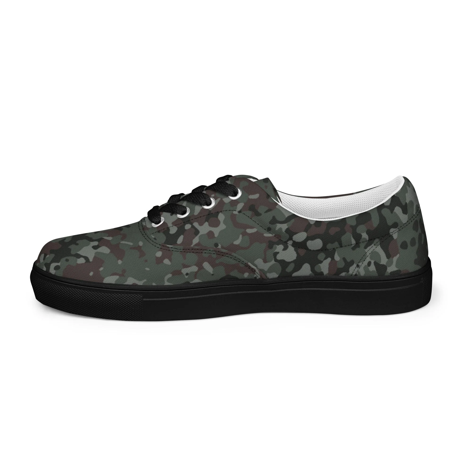 German Flecktarn Night Ops CAMO Mens Lace-Up Canvas Shoes - Image 15