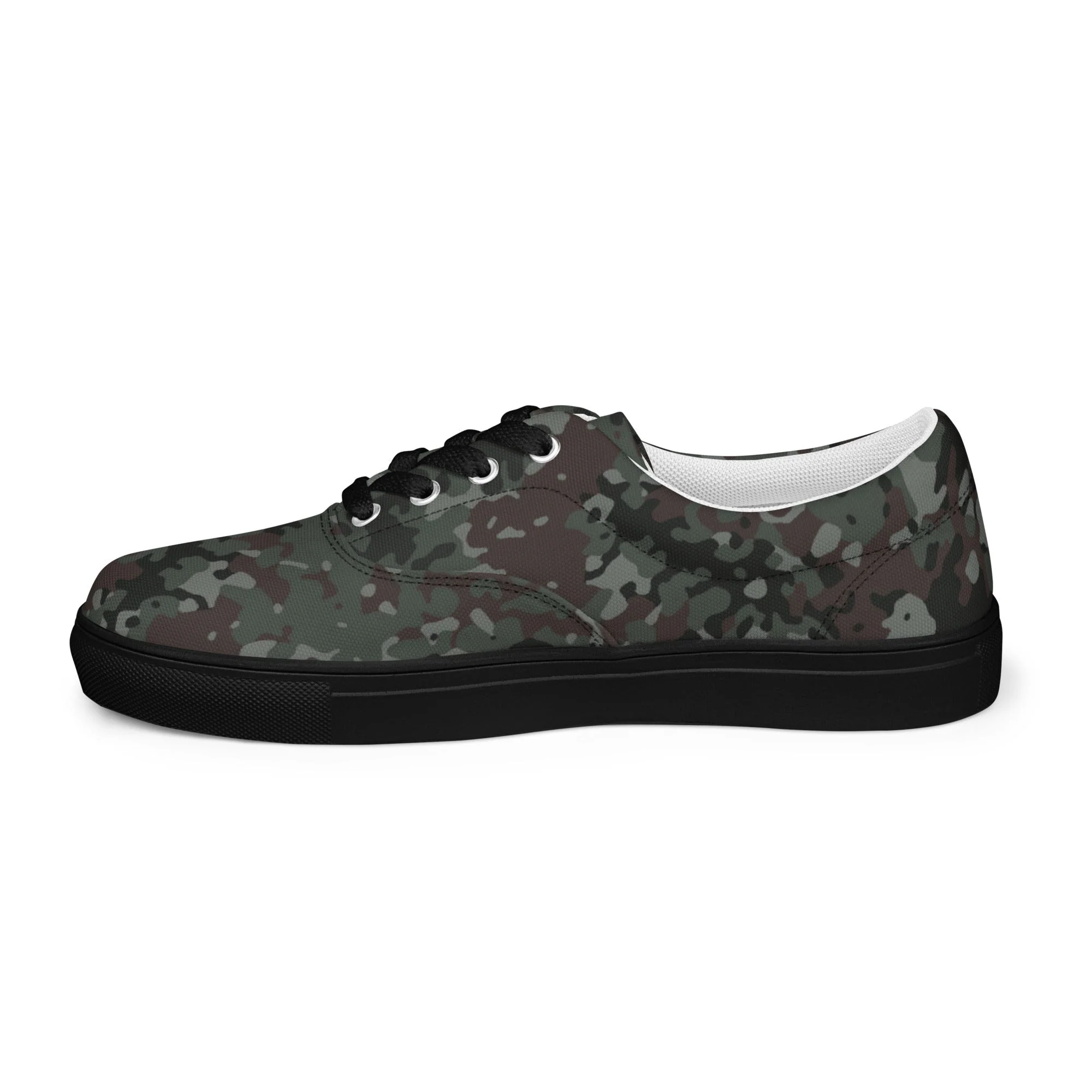 German Flecktarn Night Ops CAMO Mens Lace-Up Canvas Shoes - Image 17