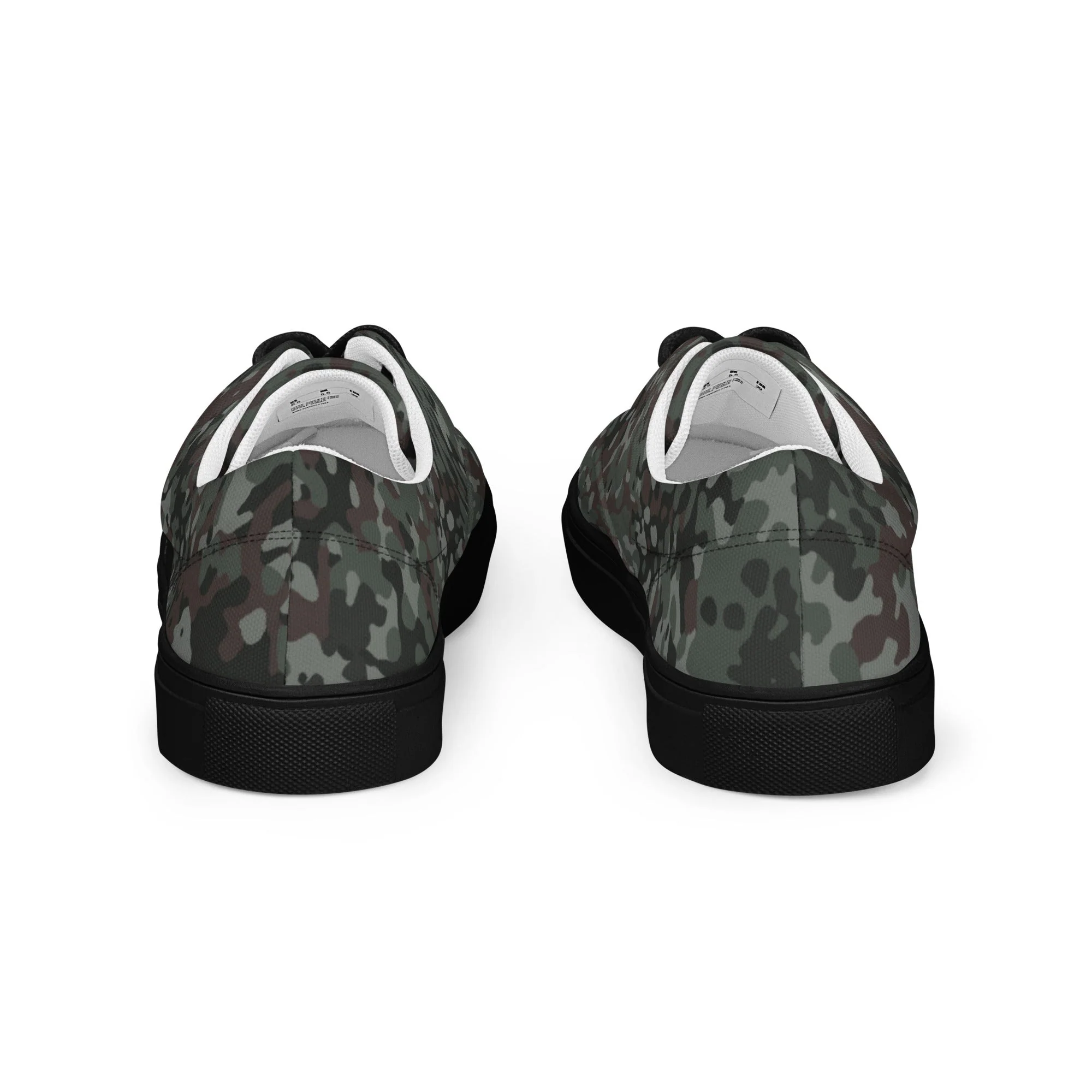 German Flecktarn Night Ops CAMO Mens Lace-Up Canvas Shoes - Image 18