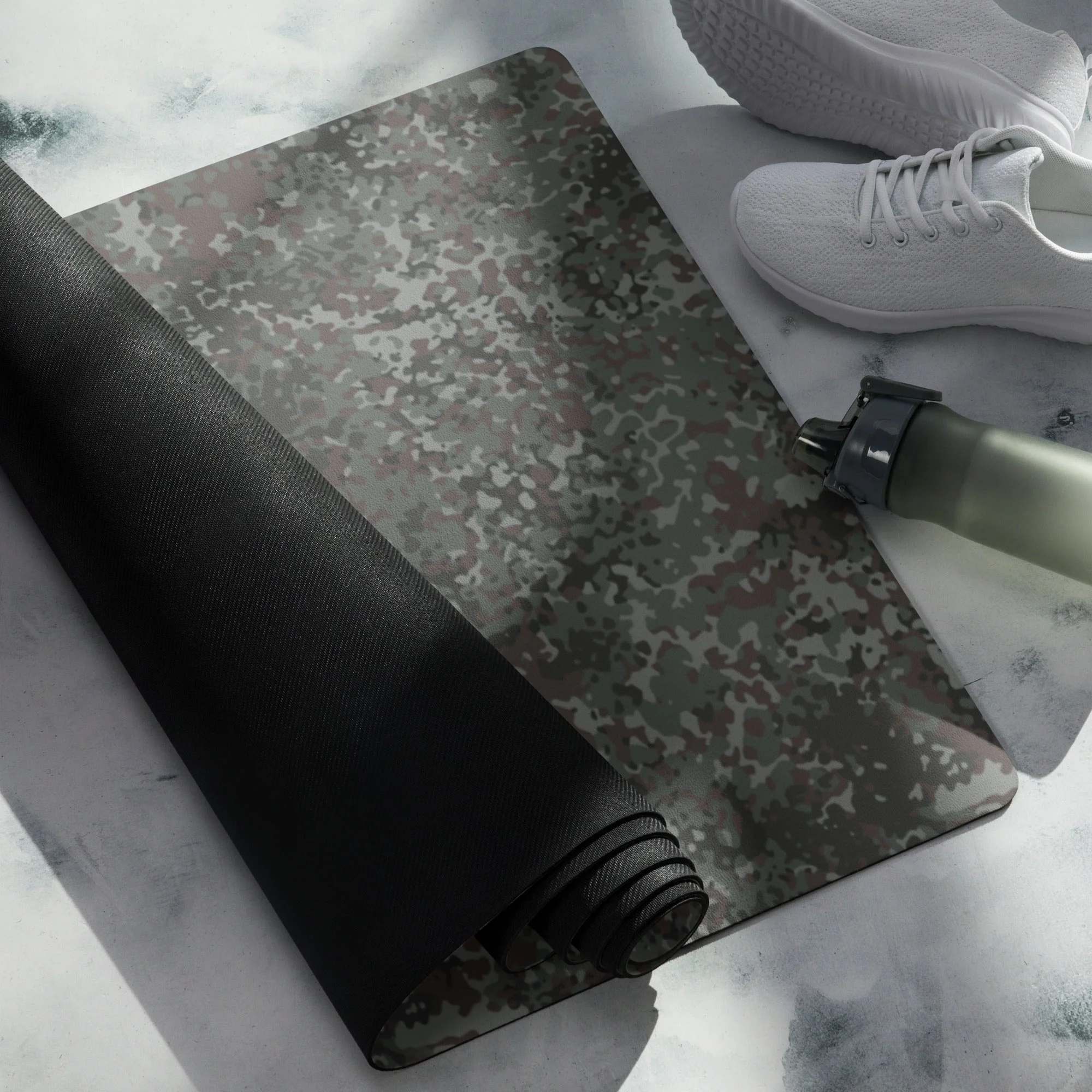German Flecktarn Night Ops CAMO Yoga Mat - Image 12