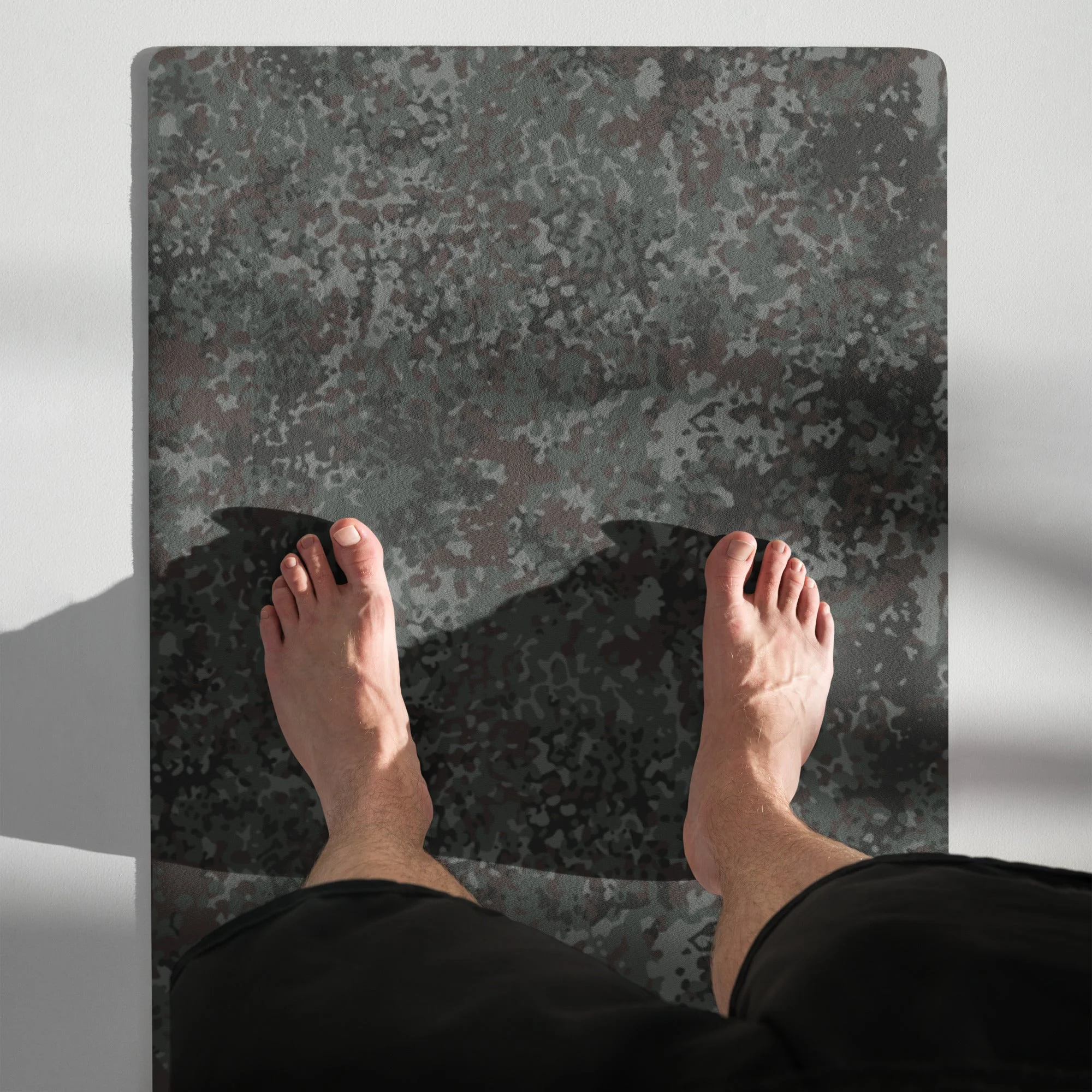 German Flecktarn Night Ops CAMO Yoga Mat - Image 4