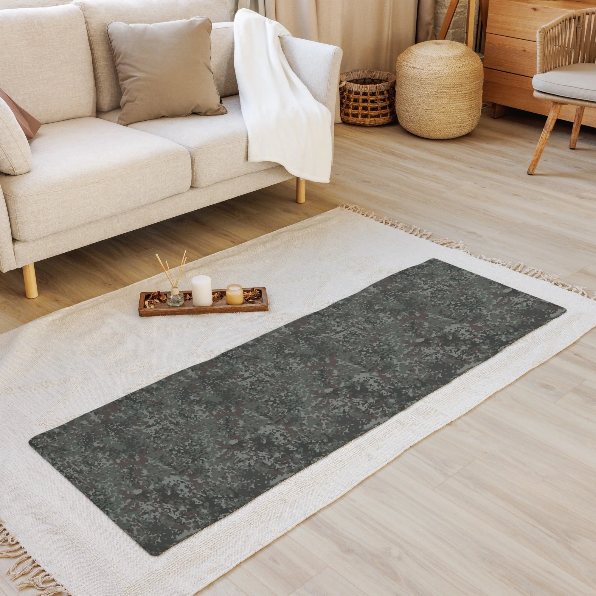 German Flecktarn Night Ops CAMO Yoga Mat - Image 7