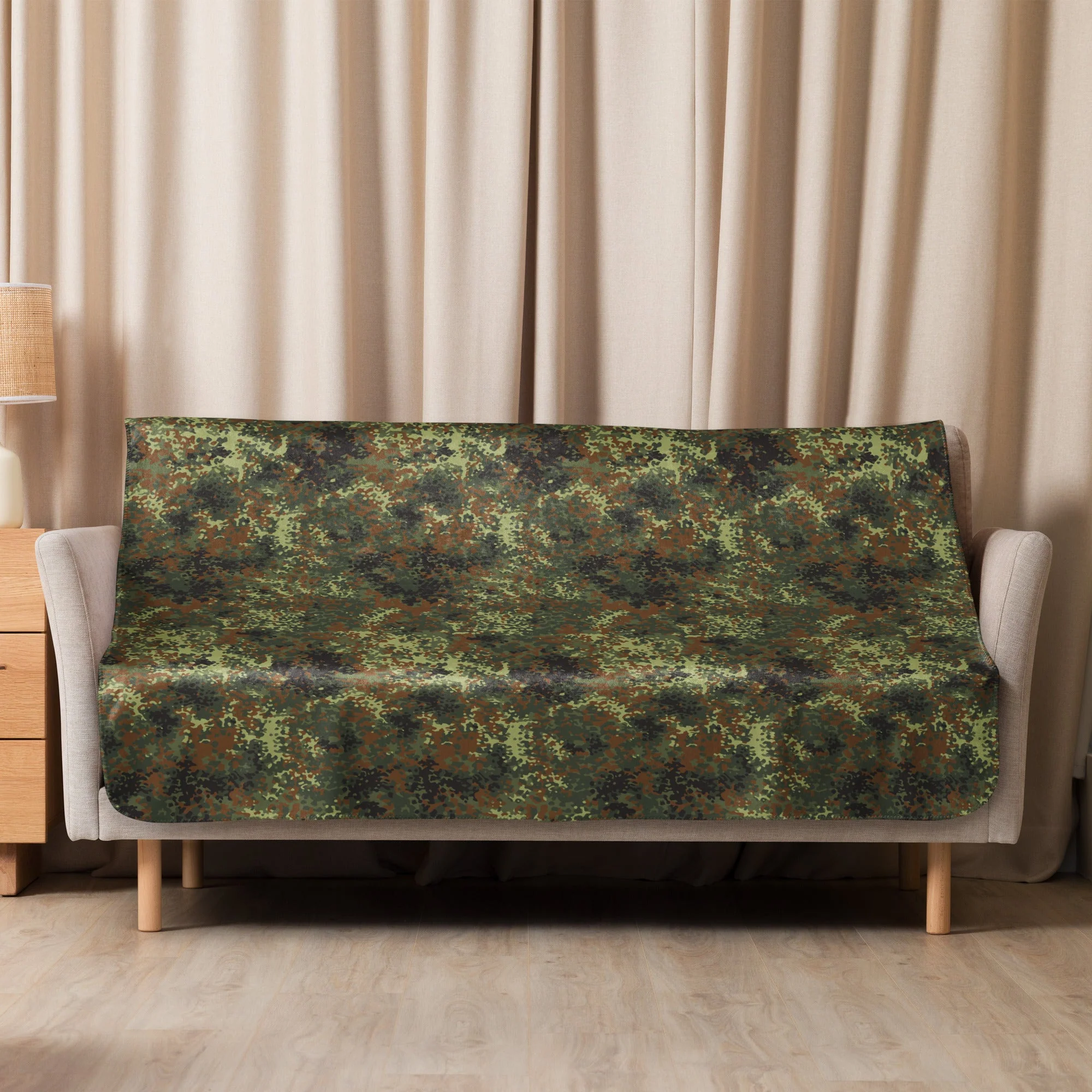German Flecktarn Spring CAMO Sherpa Blanket - Image 13