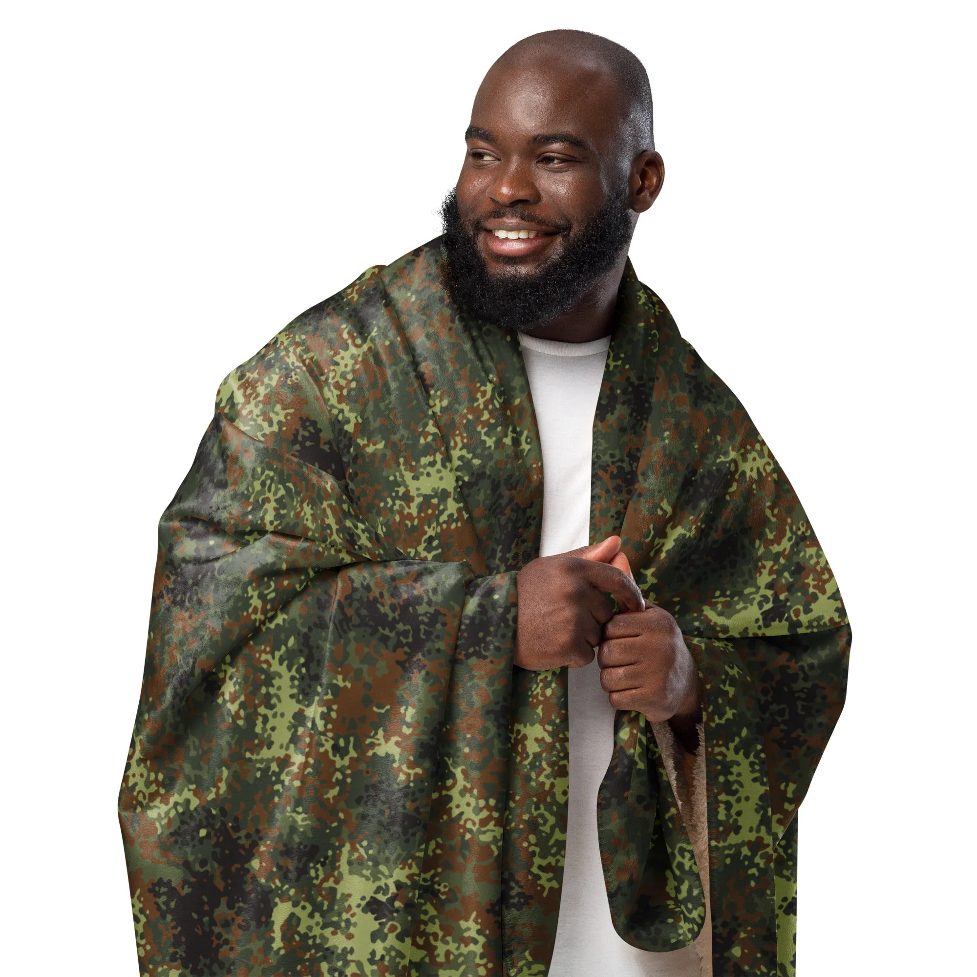German Flecktarn Spring CAMO Sherpa Blanket - Image 5