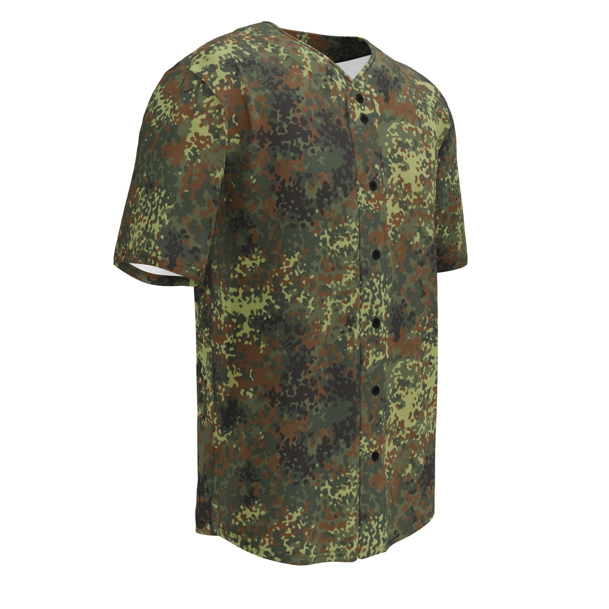 German Flecktarn Spring CAMO Unisex Baseball Jersey - Image 13