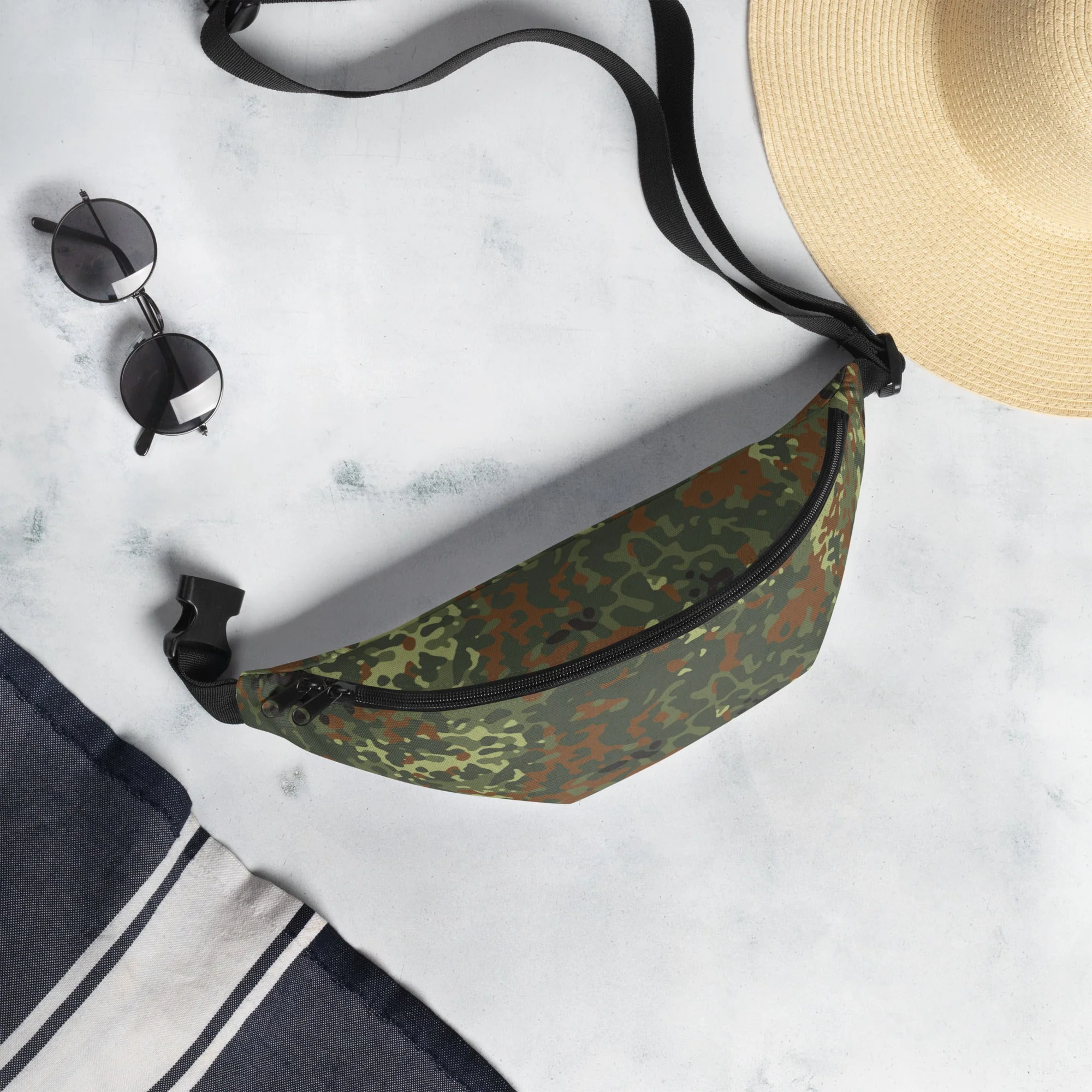 German Flecktarn Spring CAMO Fanny Pack - Image 5