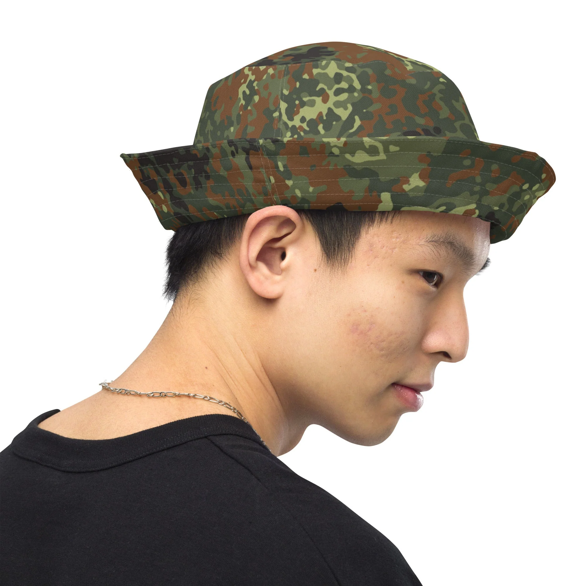 German Flecktarn Spring CAMO Reversible Bucket Hat - Image 5