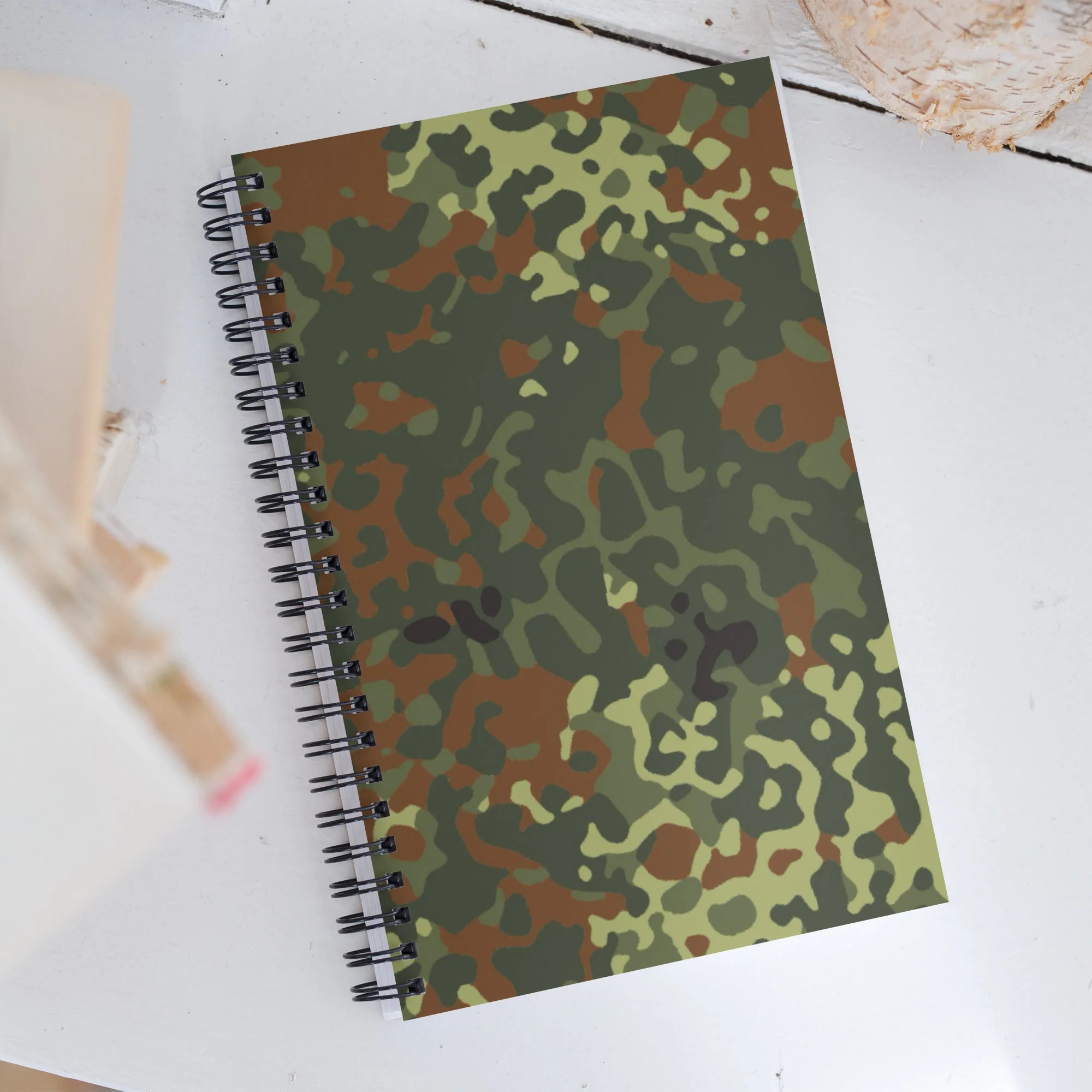 German Flecktarn Spring CAMO Spiral Notebook - Image 4