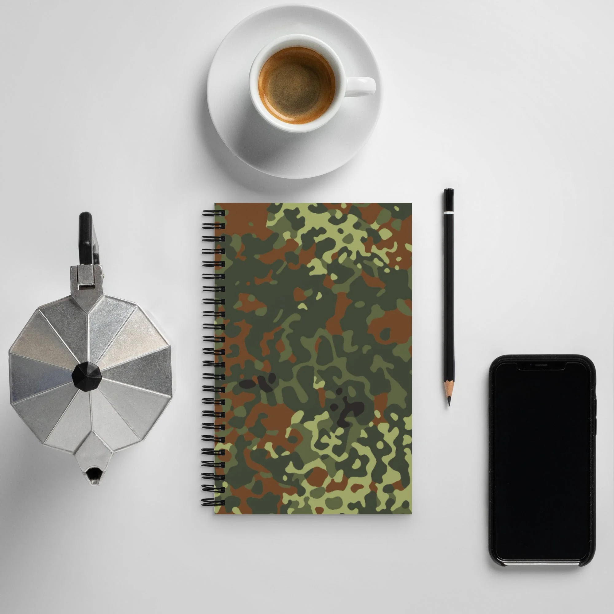 German Flecktarn Spring CAMO Spiral Notebook - Image 7