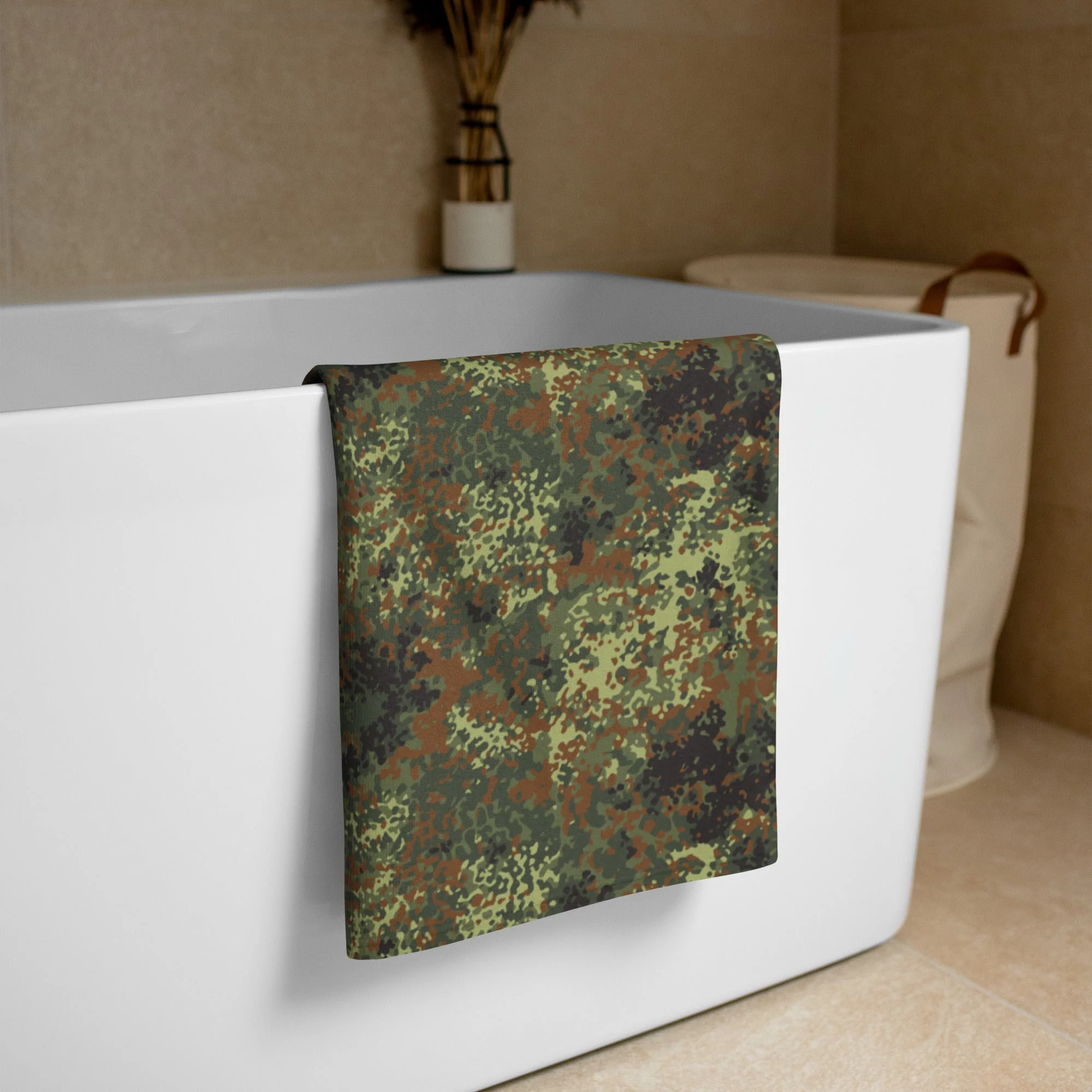 German Flecktarn Spring CAMO Towel - Image 2