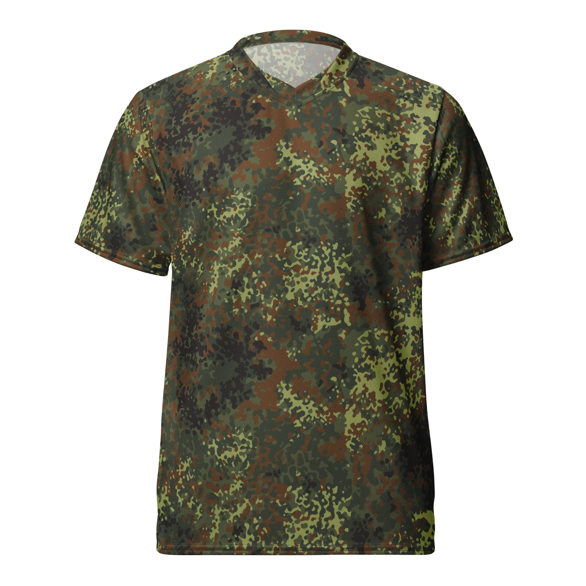 German Flecktarn Spring CAMO Unisex Sports Jersey - Image 14