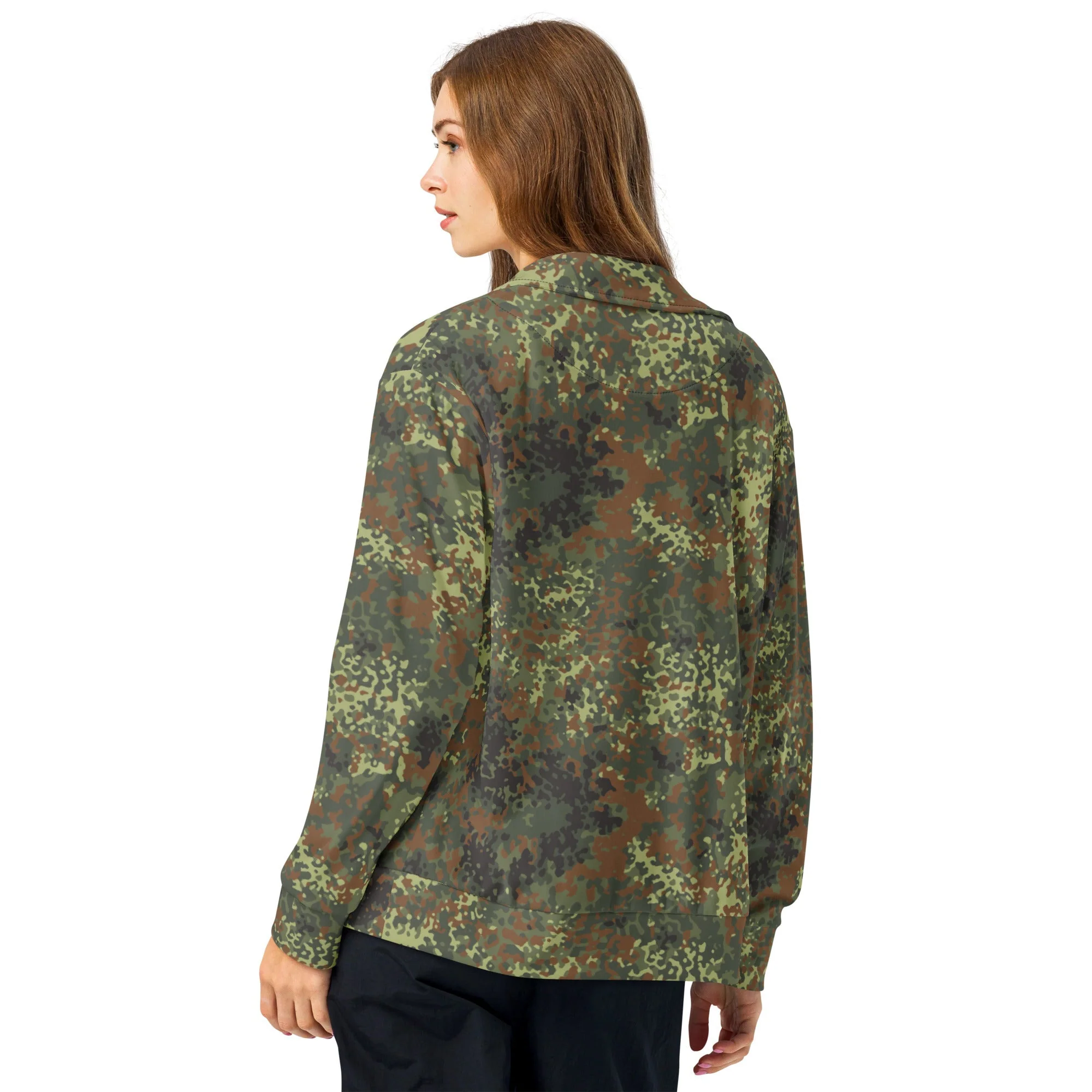 German Flecktarn Spring CAMO Unisex Track Jacket - Image 11