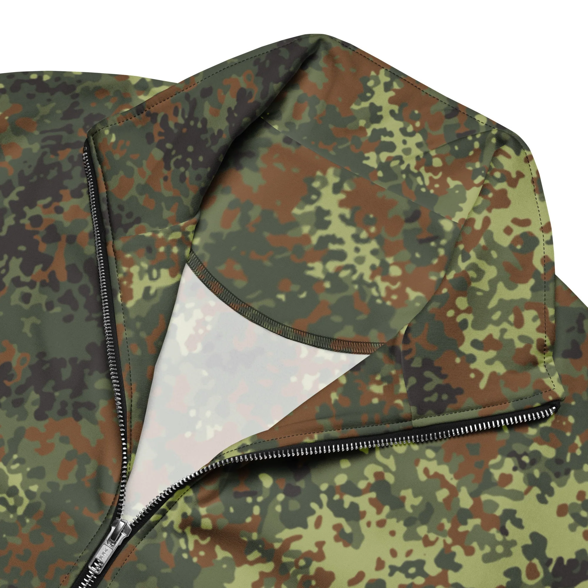 German Flecktarn Spring CAMO Unisex Track Jacket - Image 13